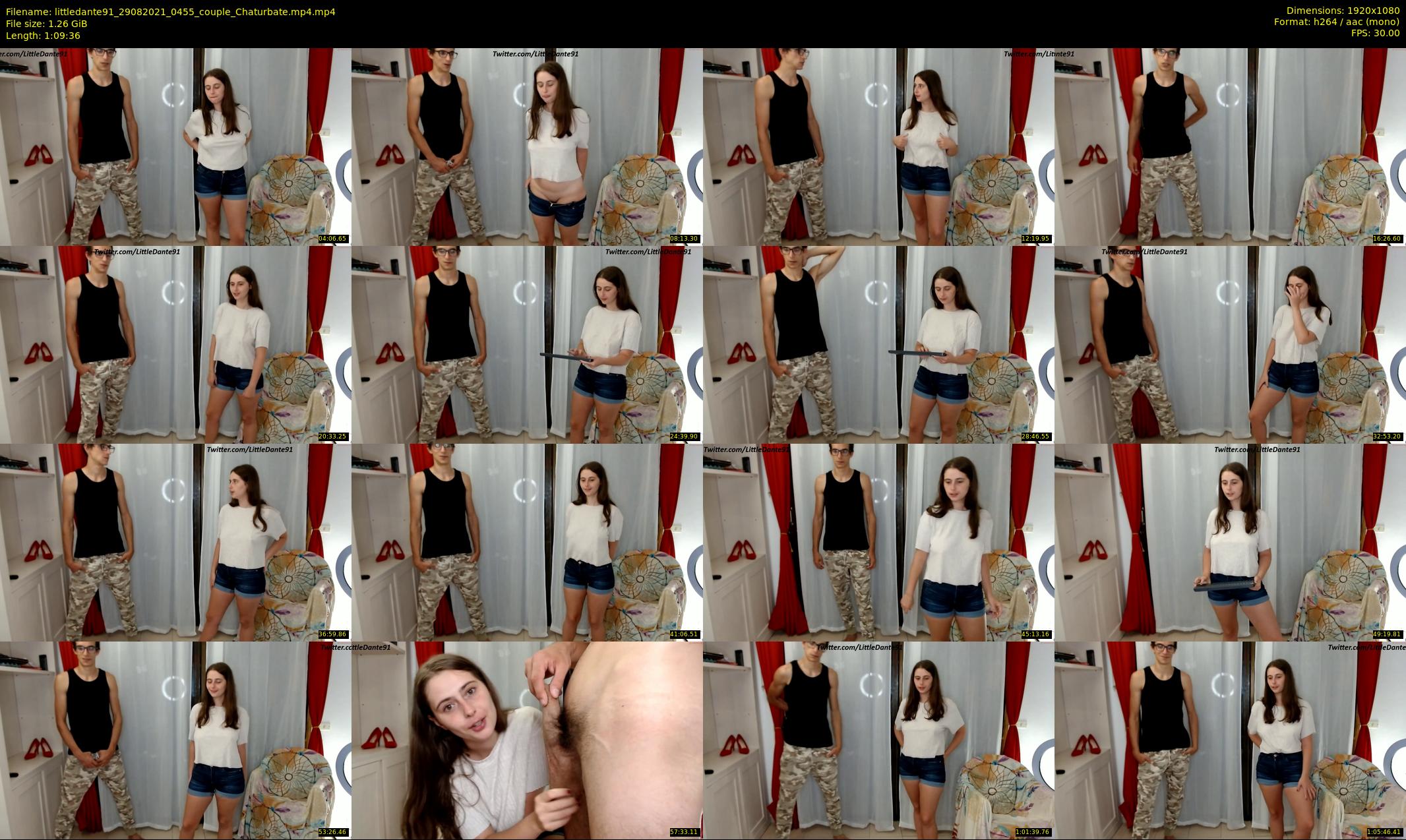 littledante91 — 70 minute Chaturbate couple cam show recording, 1080p, Aug 29, 2021