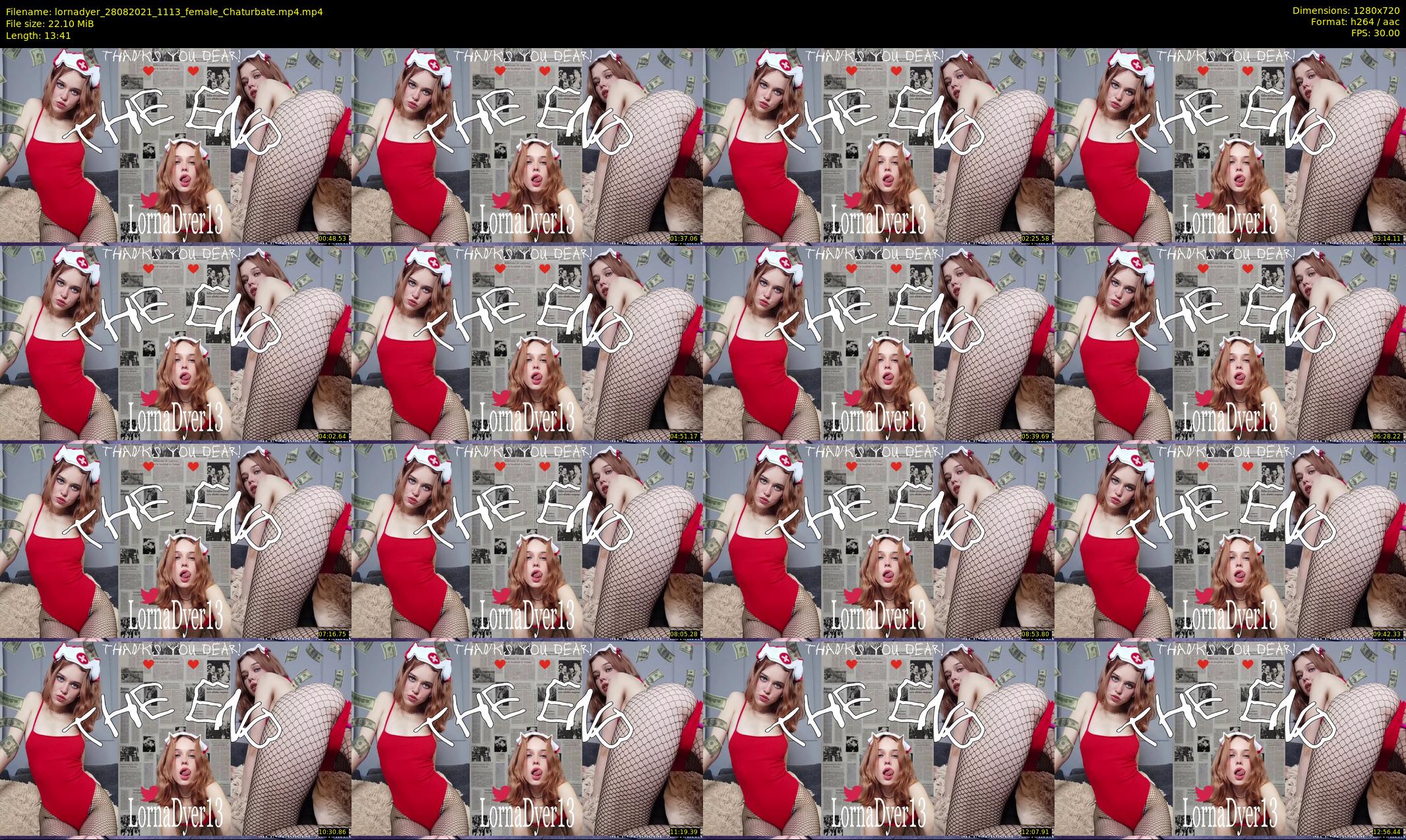 lornadyer — 14 minute Chaturbate female cam show recording, 720p, Aug 28, 2021