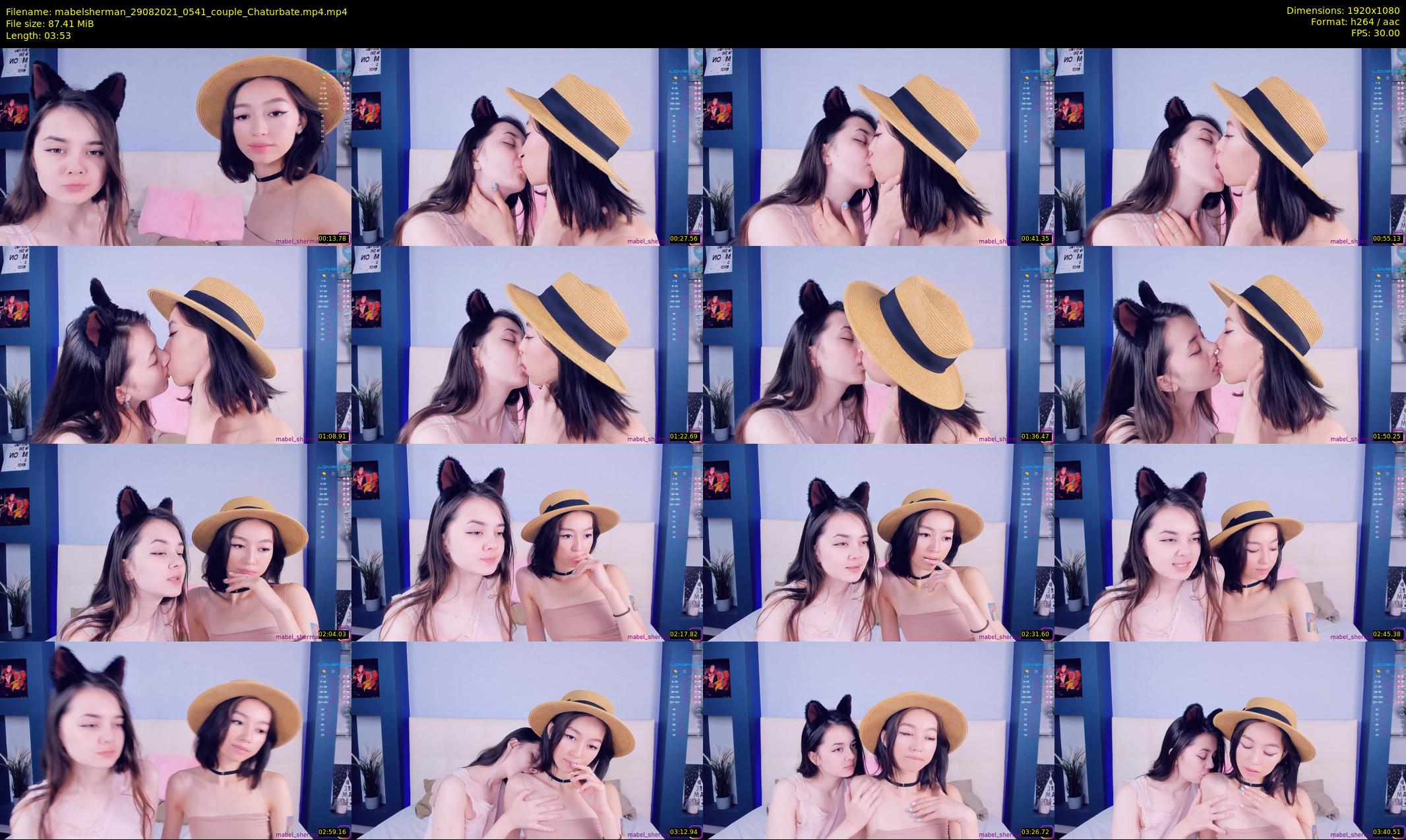 mabelsherman — 4 minute Chaturbate couple cam show recording, 1080p, Aug 29, 2021