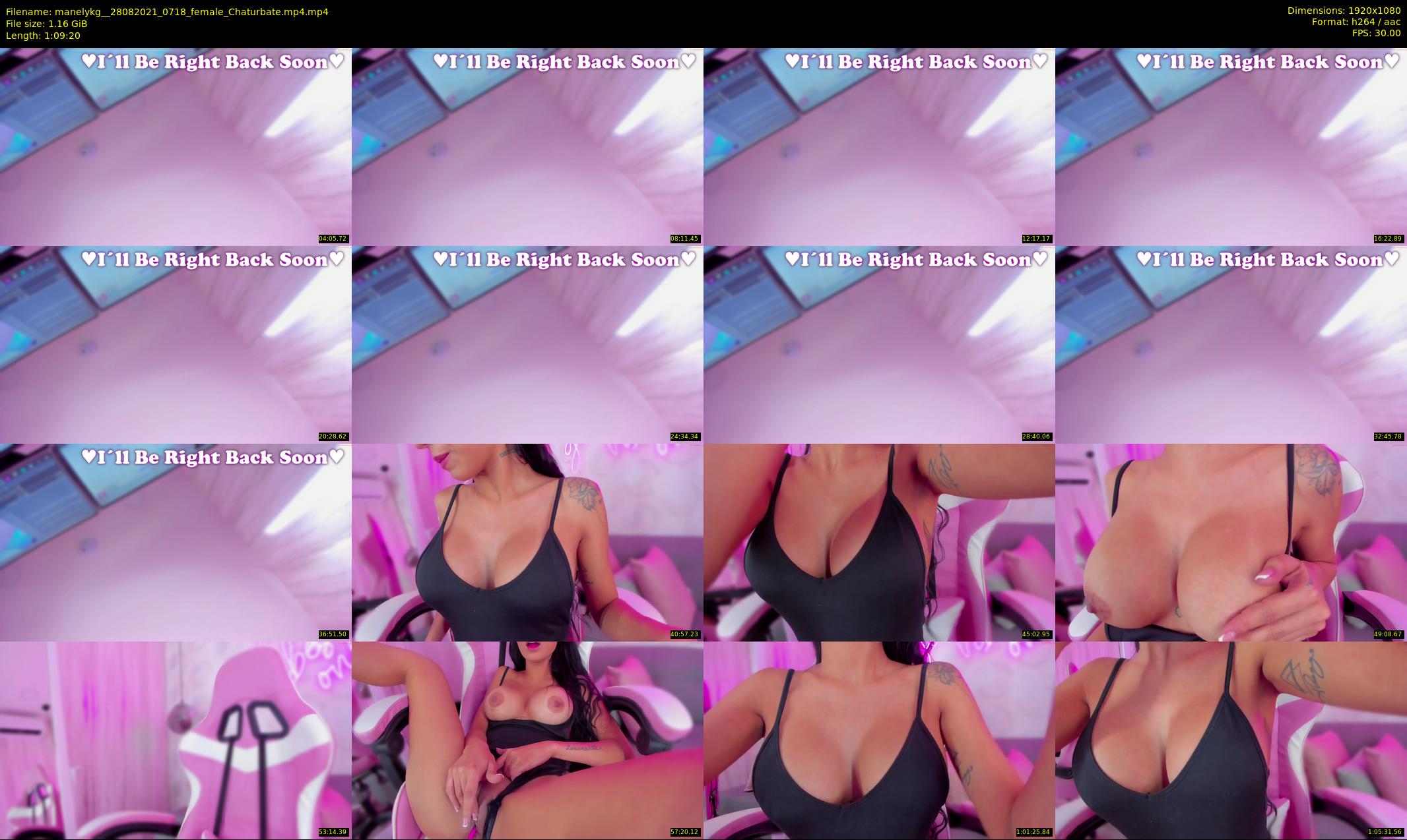 manelykg_ — 70 minute Chaturbate female cam show recording, 1080p, Aug 28, 2021