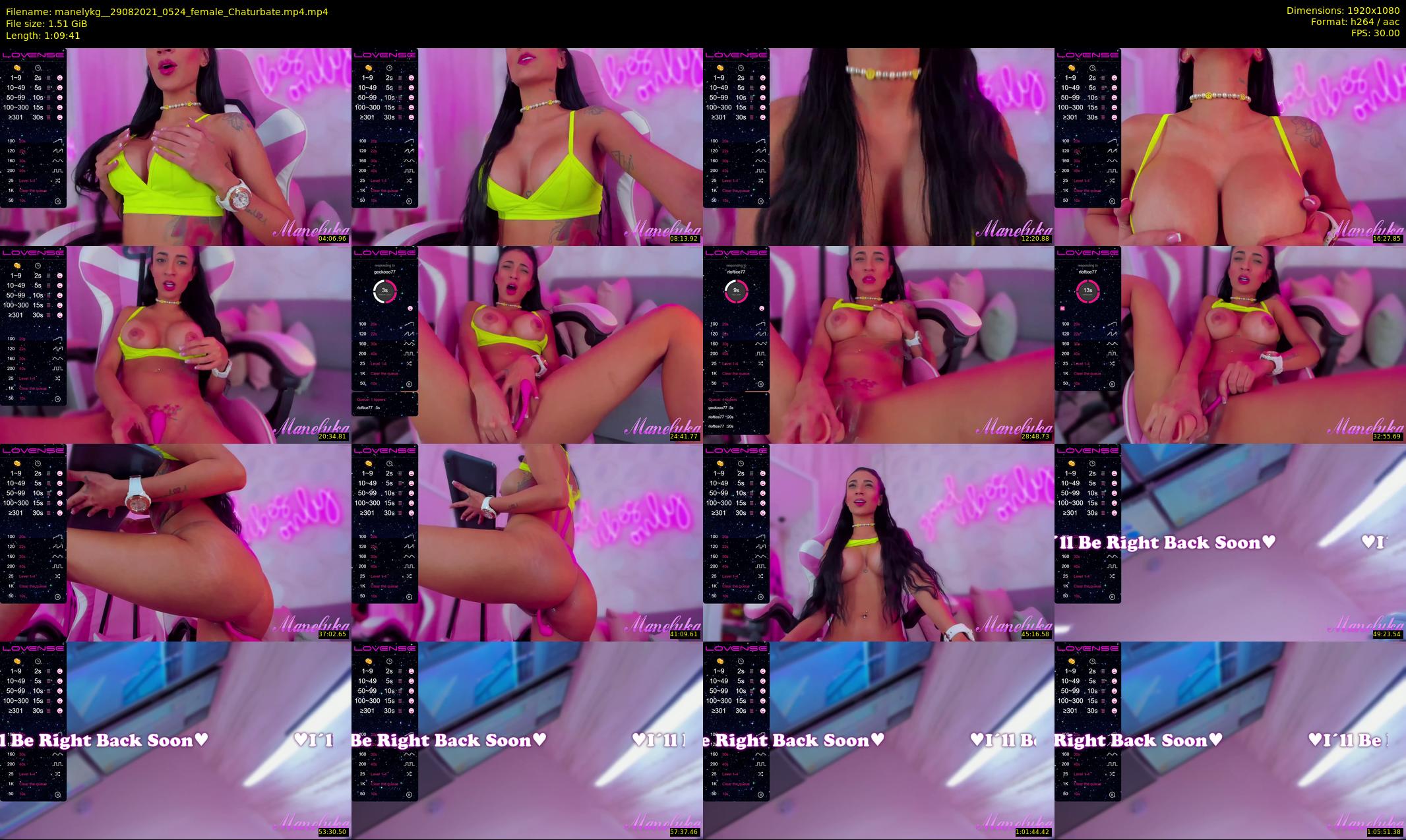 manelykg_ — 70 minute Chaturbate female cam show recording, 1080p, Aug 29, 2021