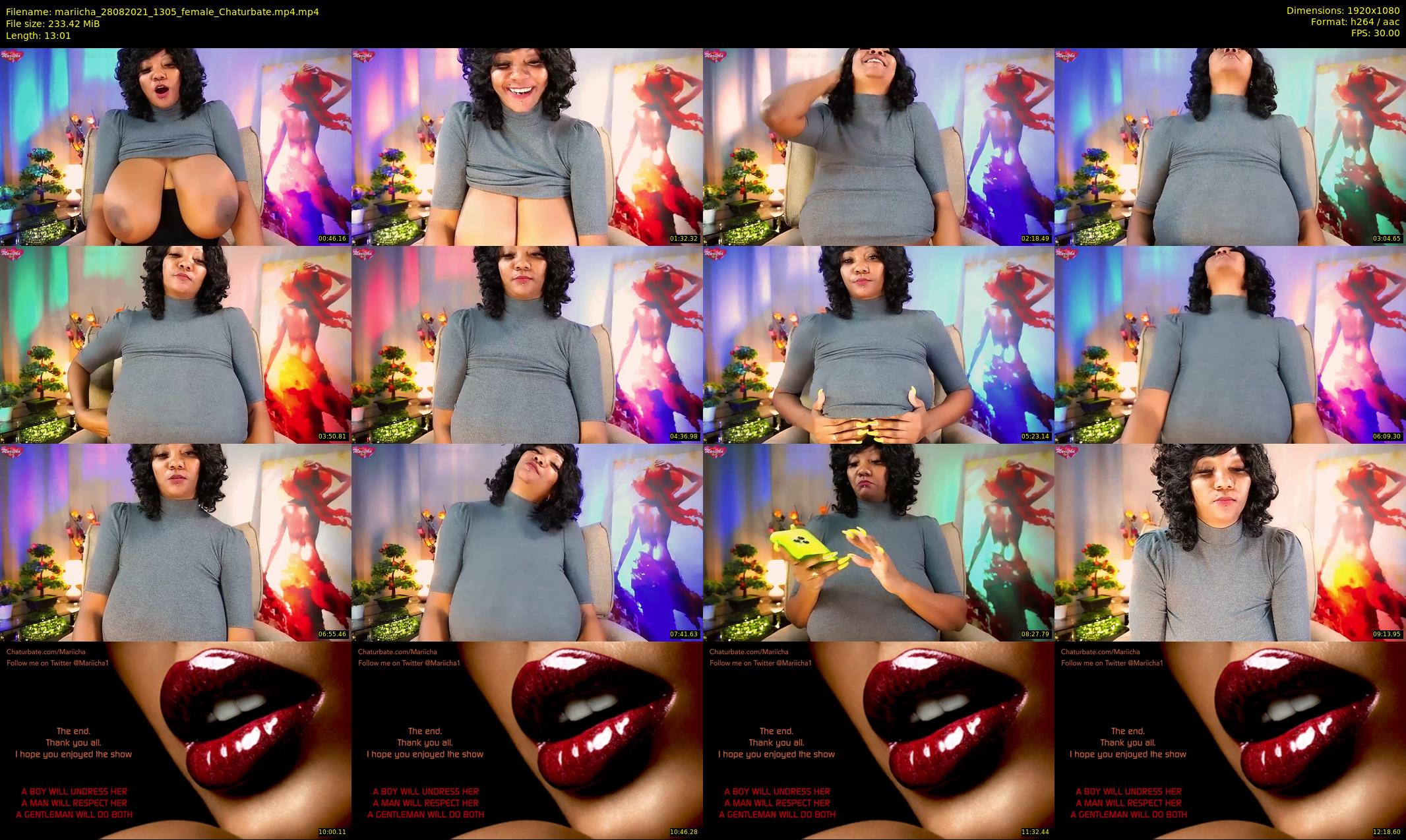 mariicha — 14 minute Chaturbate female cam show recording, 1080p, Aug 28, 2021