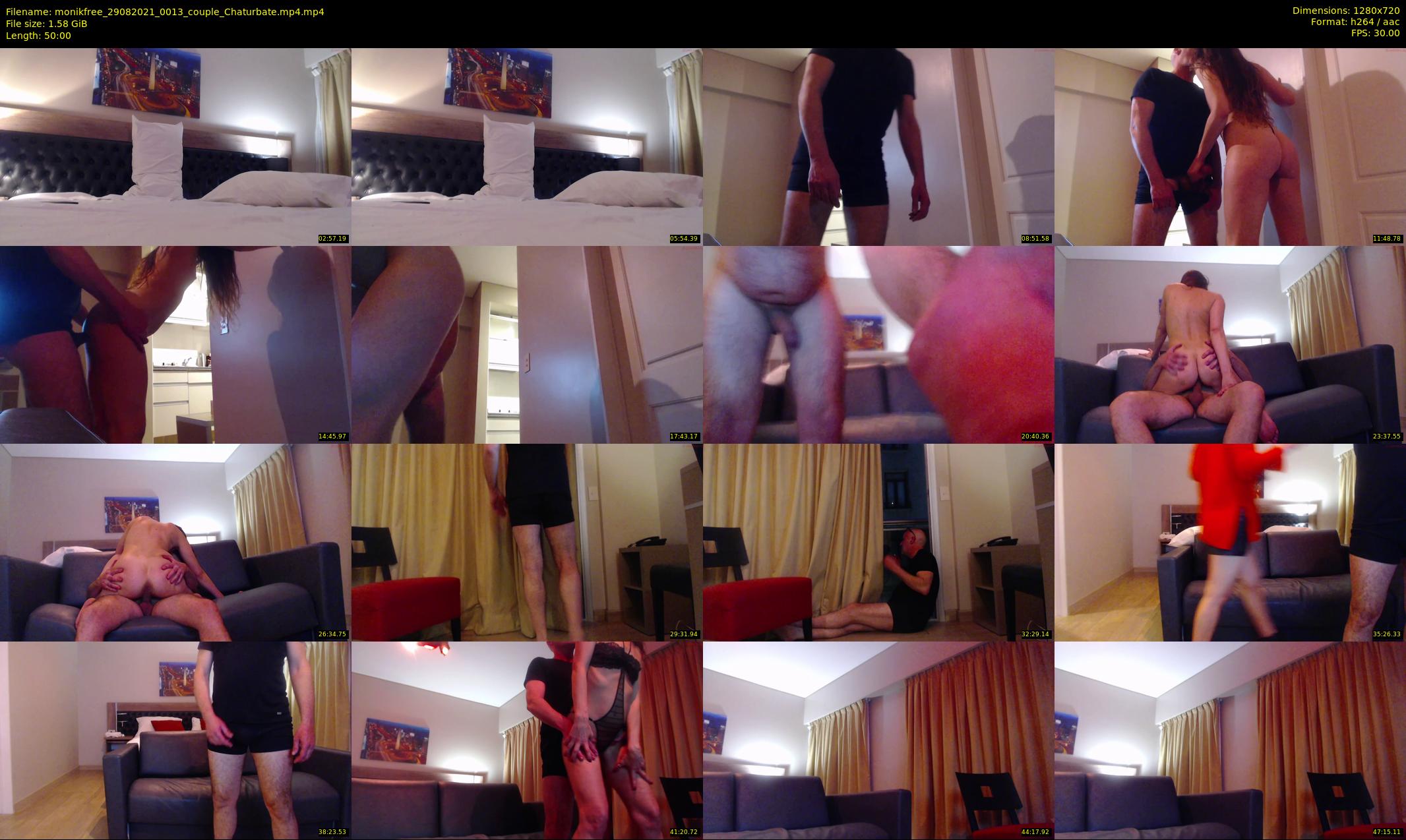 monikfree — 50 minute Chaturbate couple cam show recording, 720p, Aug 29, 2021