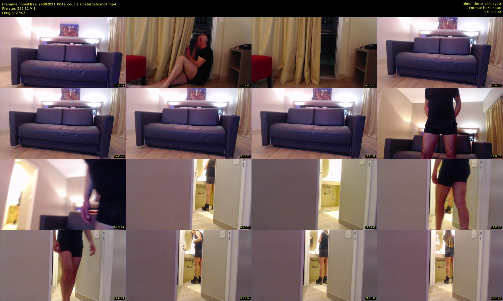 monikfree — 28 minute Chaturbate couple cam show recording, 720p, Aug 29, 2021
