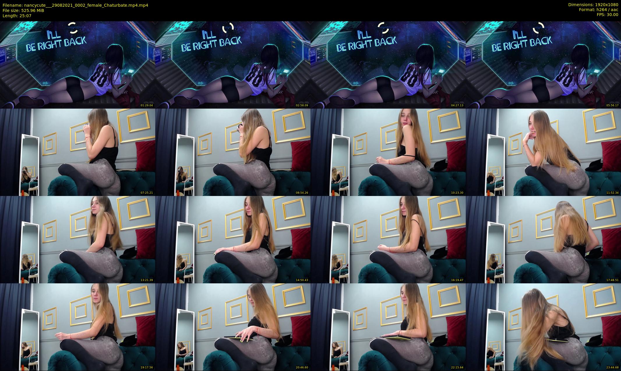 nancycute__ — 26 minute Chaturbate female cam show recording, 1080p, Aug 29, 2021