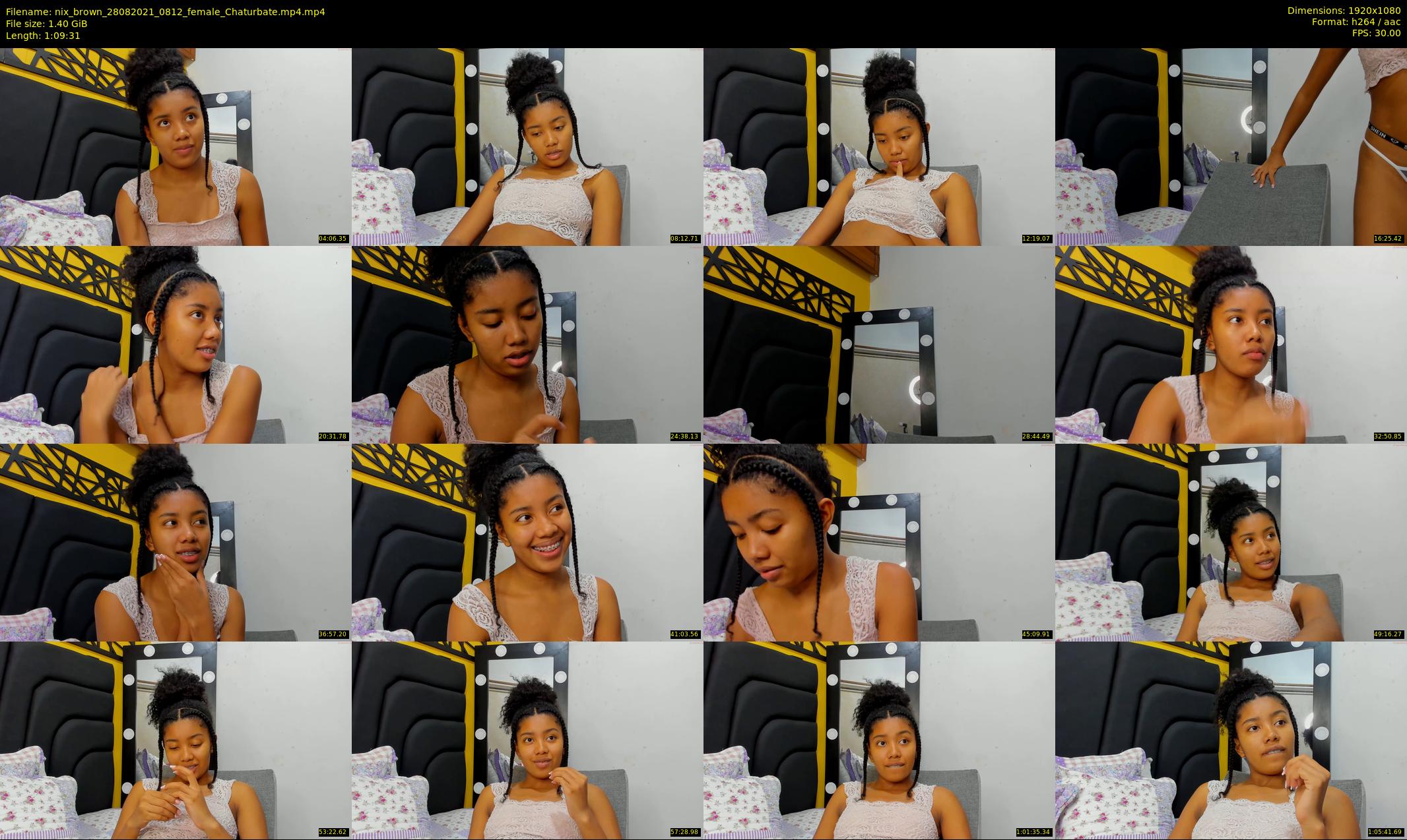 nix_brown — 70 minute Chaturbate female cam show recording, 1080p, Aug 28, 2021
