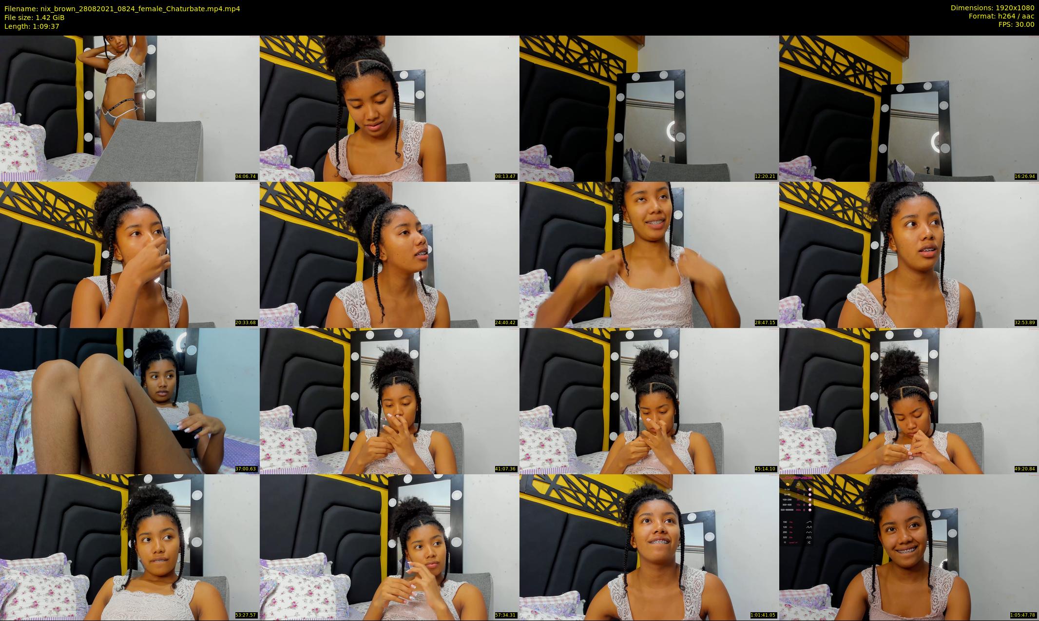 nix_brown — 70 minute Chaturbate female cam show recording, 1080p, Aug 28, 2021