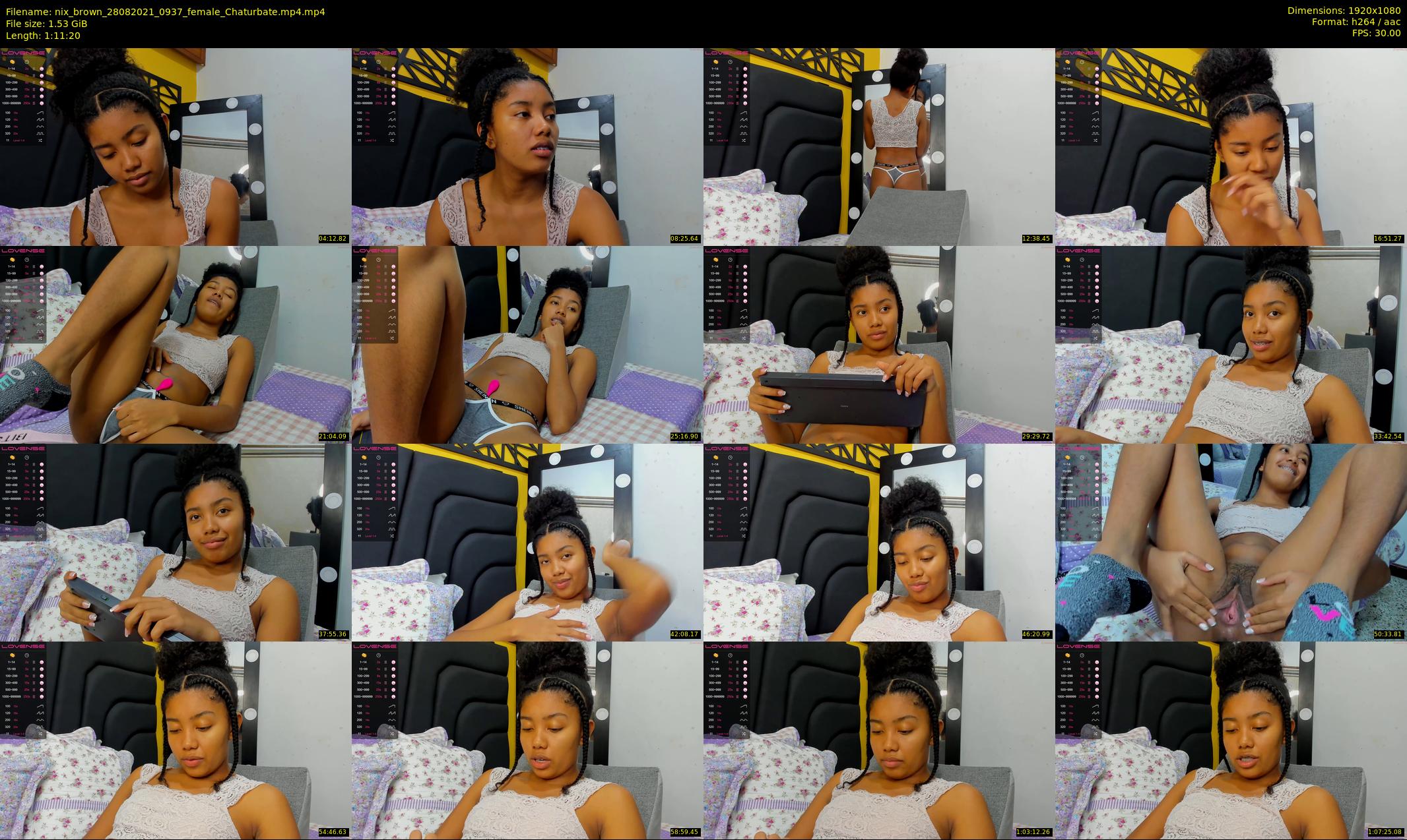 nix_brown — 72 minute Chaturbate female cam show recording, 1080p, Aug 28, 2021