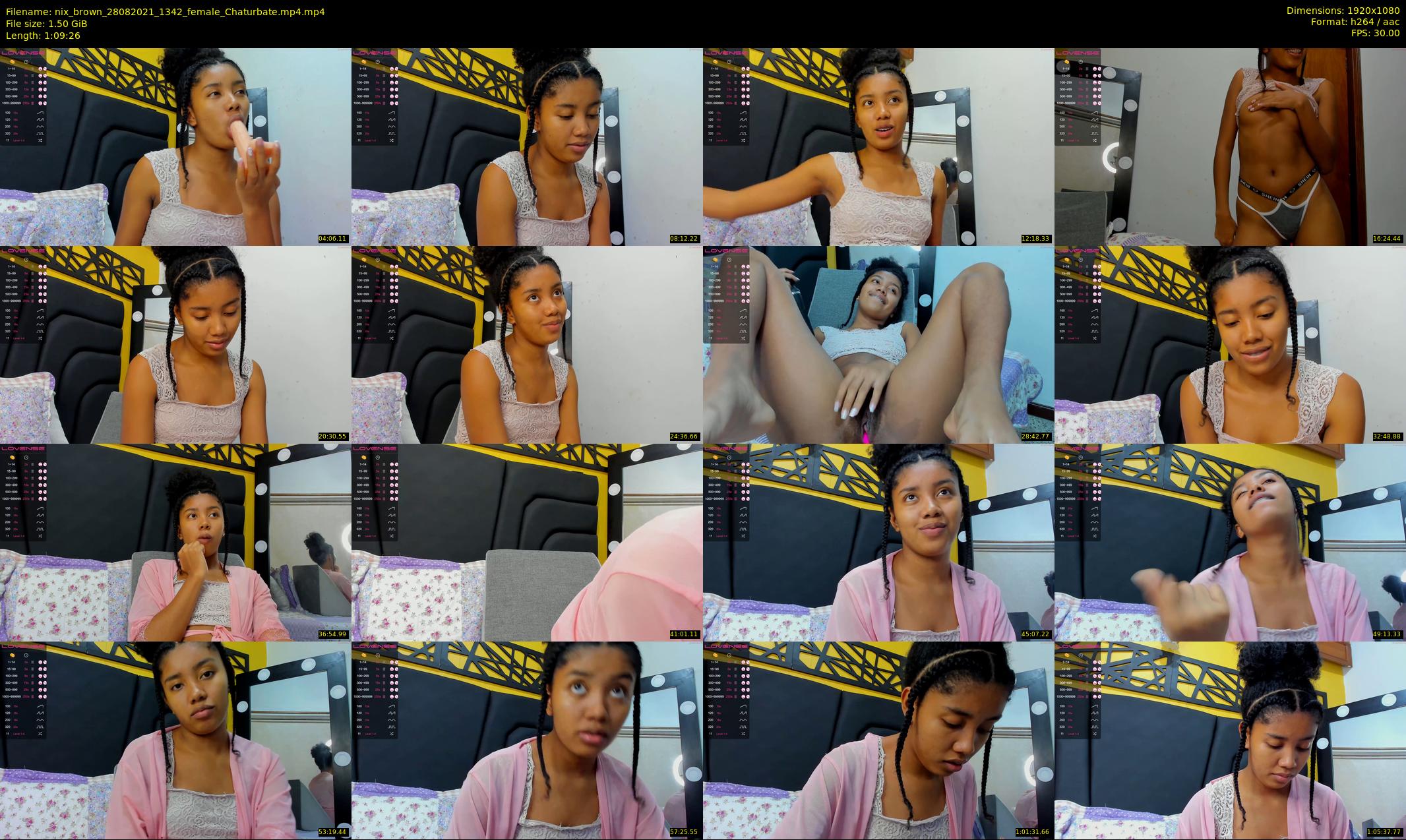 nix_brown — 70 minute Chaturbate female cam show recording, 1080p, Aug 28, 2021
