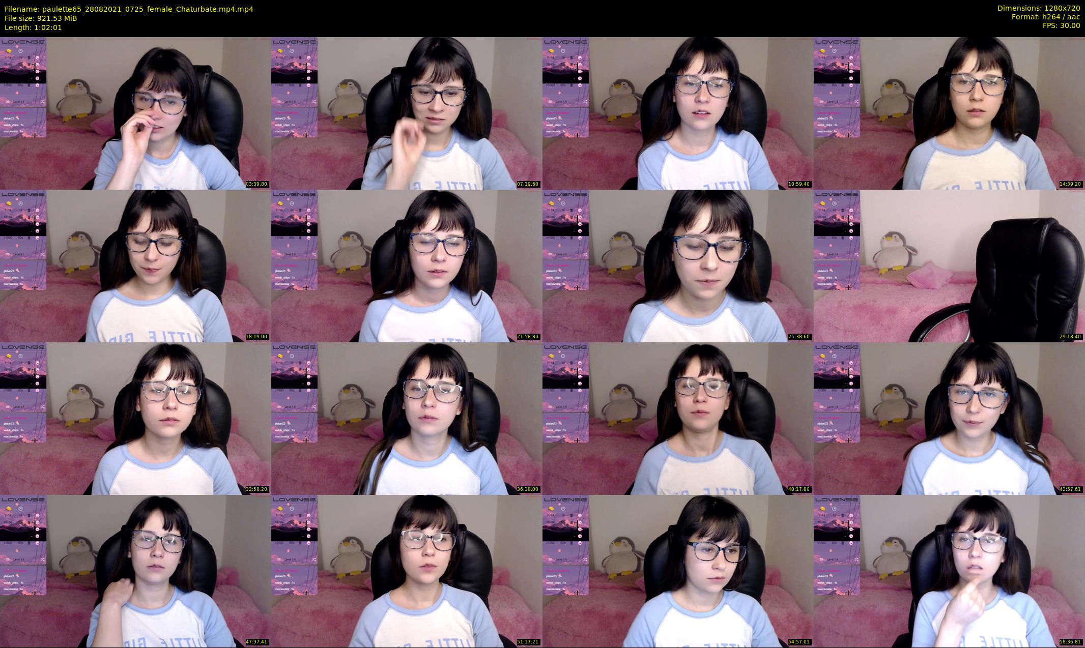 paulette65 — 63 minute Chaturbate female cam show recording, 720p, Aug 28, 2021