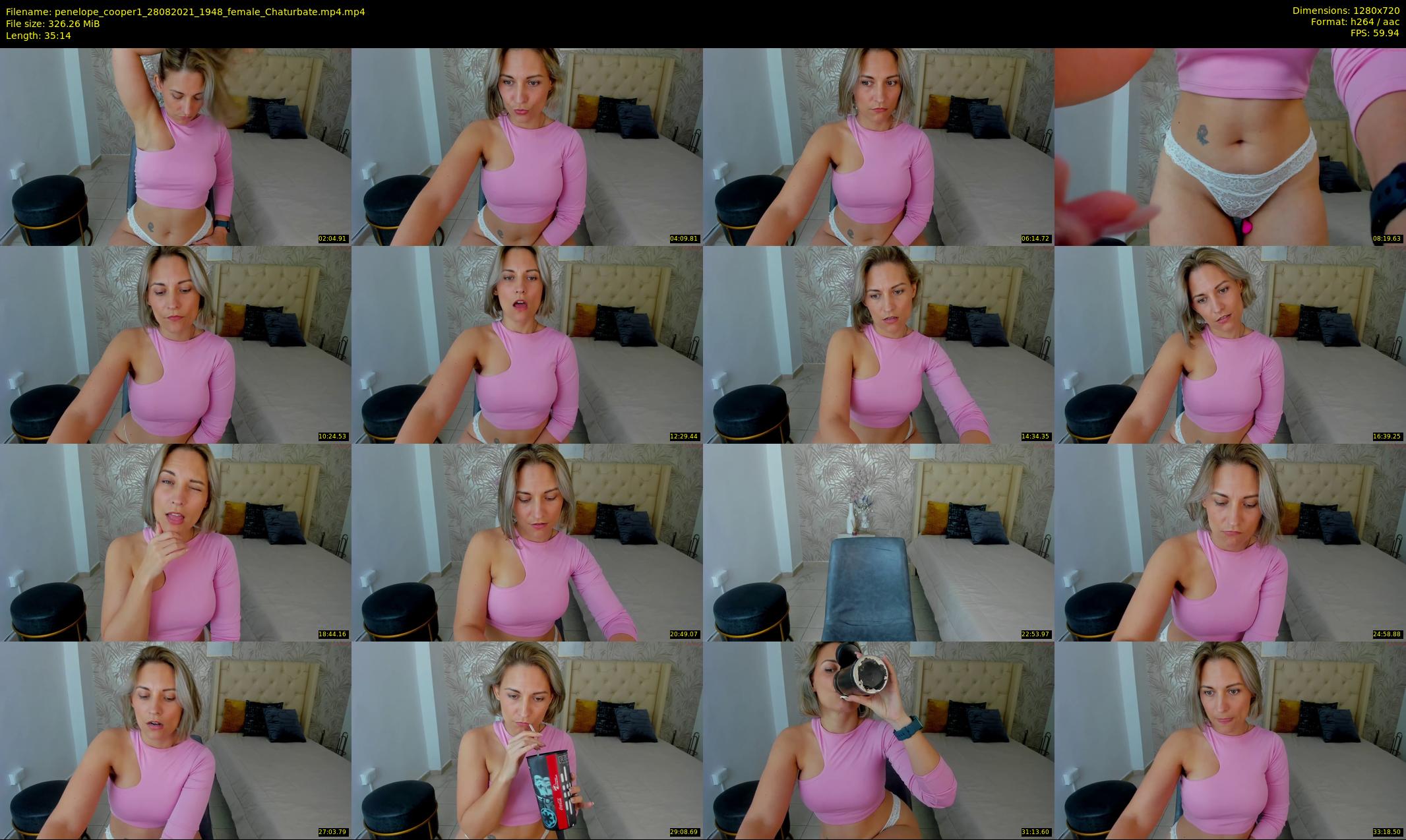 penelope_cooper1 — 36 minute Chaturbate female cam show recording, 720p, Aug 28, 2021