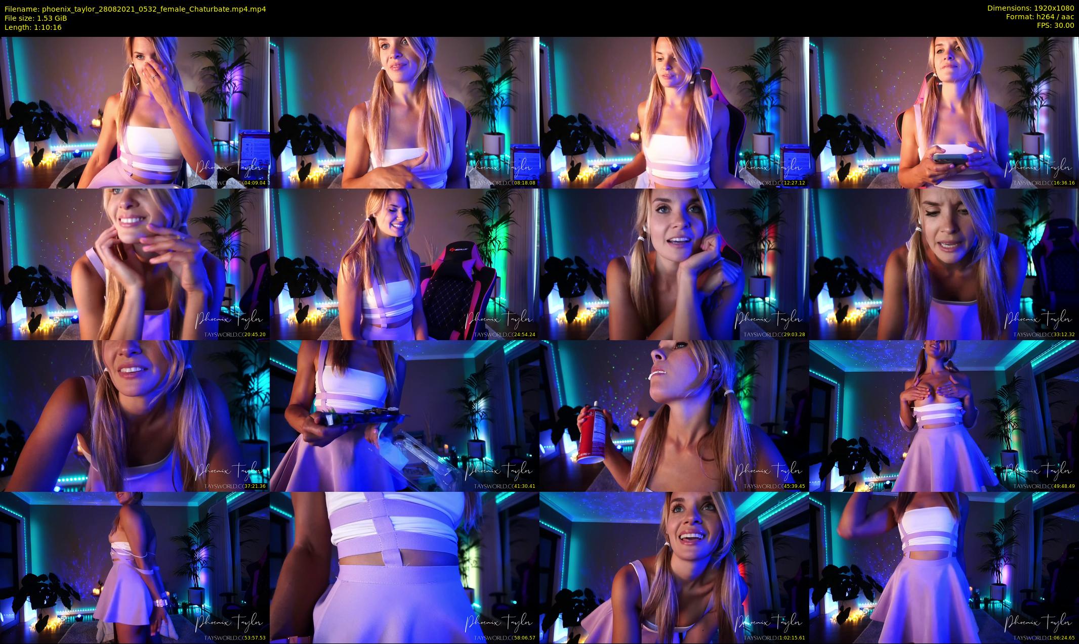 phoenix_taylor — 71 minute Chaturbate female cam show recording, 1080p, Aug 28, 2021