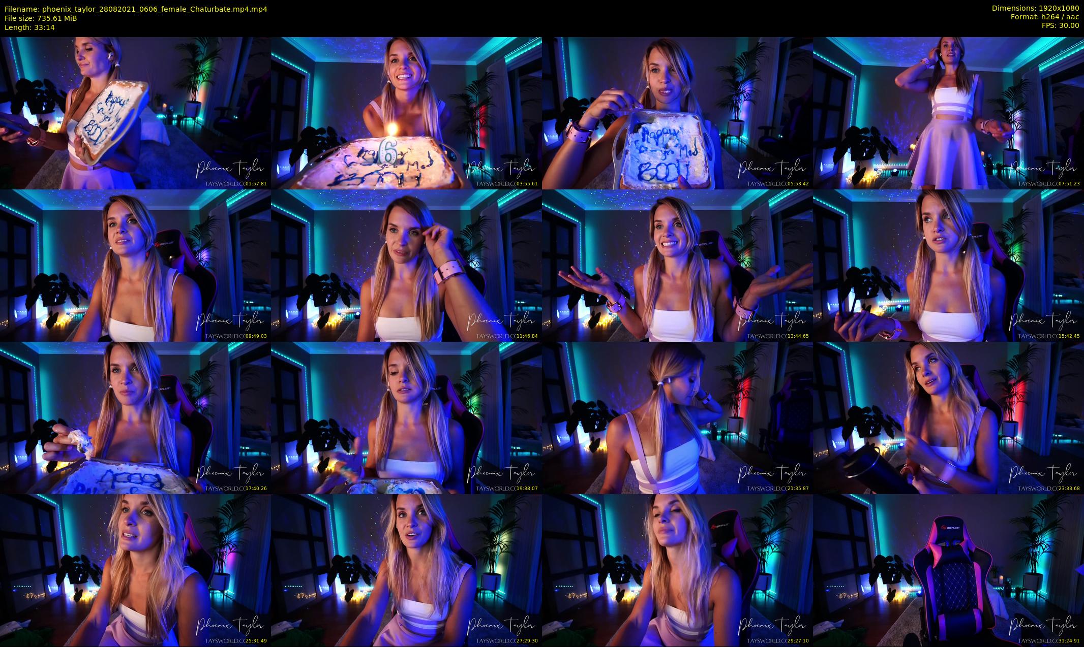 phoenix_taylor — 34 minute Chaturbate female cam show recording, 1080p, Aug 28, 2021