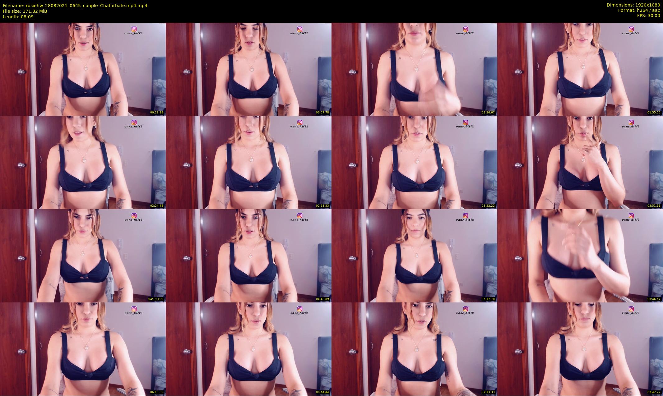 rosiehw — 9 minute Chaturbate couple cam show recording, 1080p, Aug 28, 2021