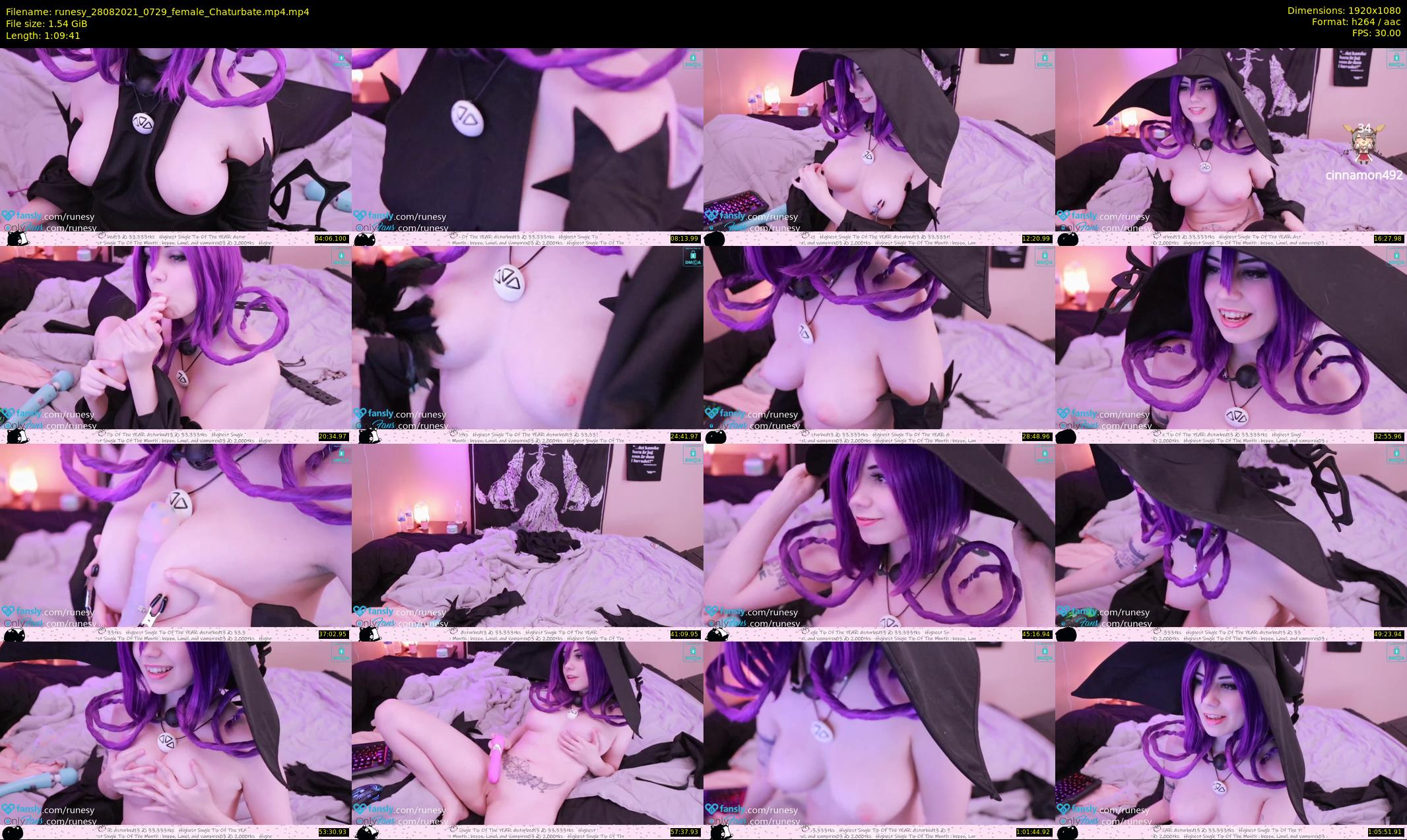 runesy — 70 minute Chaturbate female cam show recording, 1080p, Aug 28, 2021