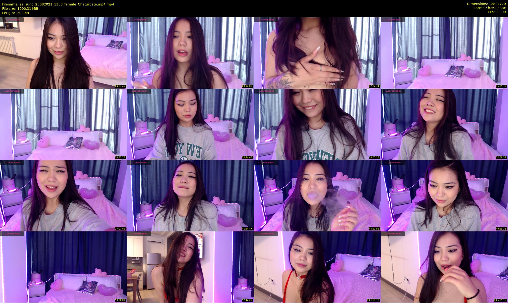 salisuno — 70 minute Chaturbate female cam show recording, 720p, Aug 28, 2021