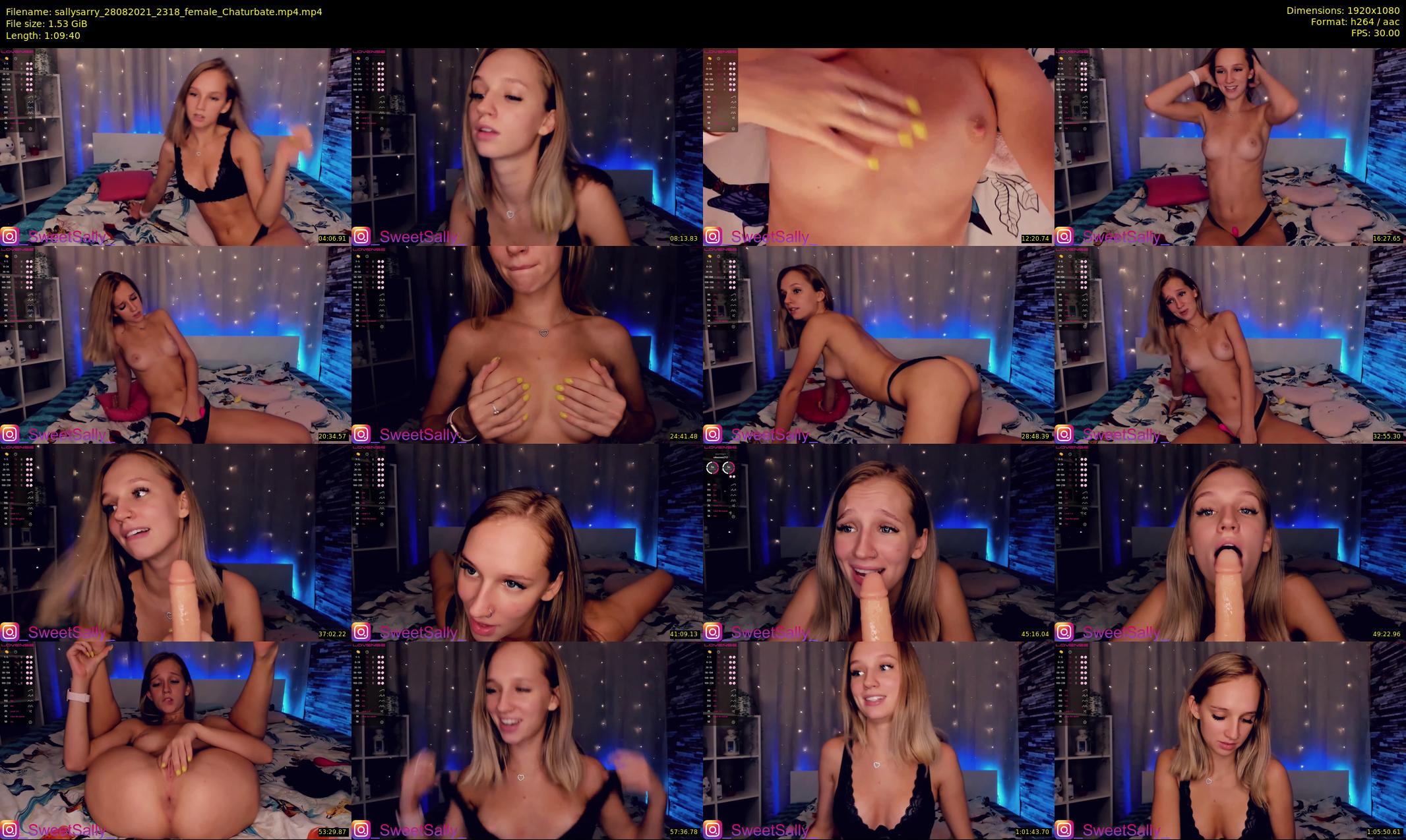 sallysarry — 70 minute Chaturbate couple cam show recording, 1080p, Aug 28, 2021