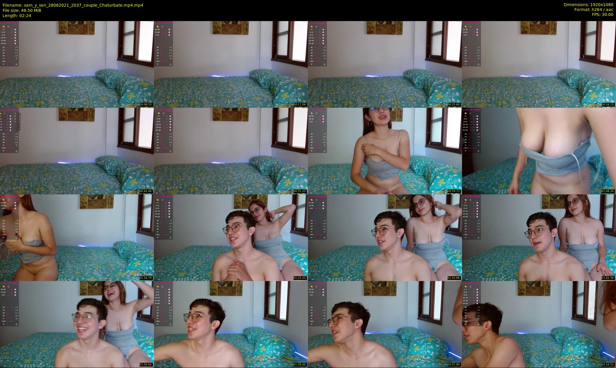 sam_y_sen — 3 minute Chaturbate couple cam show recording, 1080p, Aug 28, 2021