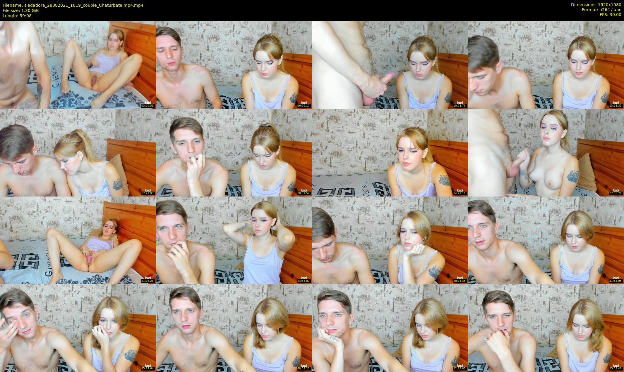 sledadora — 60 minute Chaturbate couple cam show recording, 1080p, Aug 28, 2021