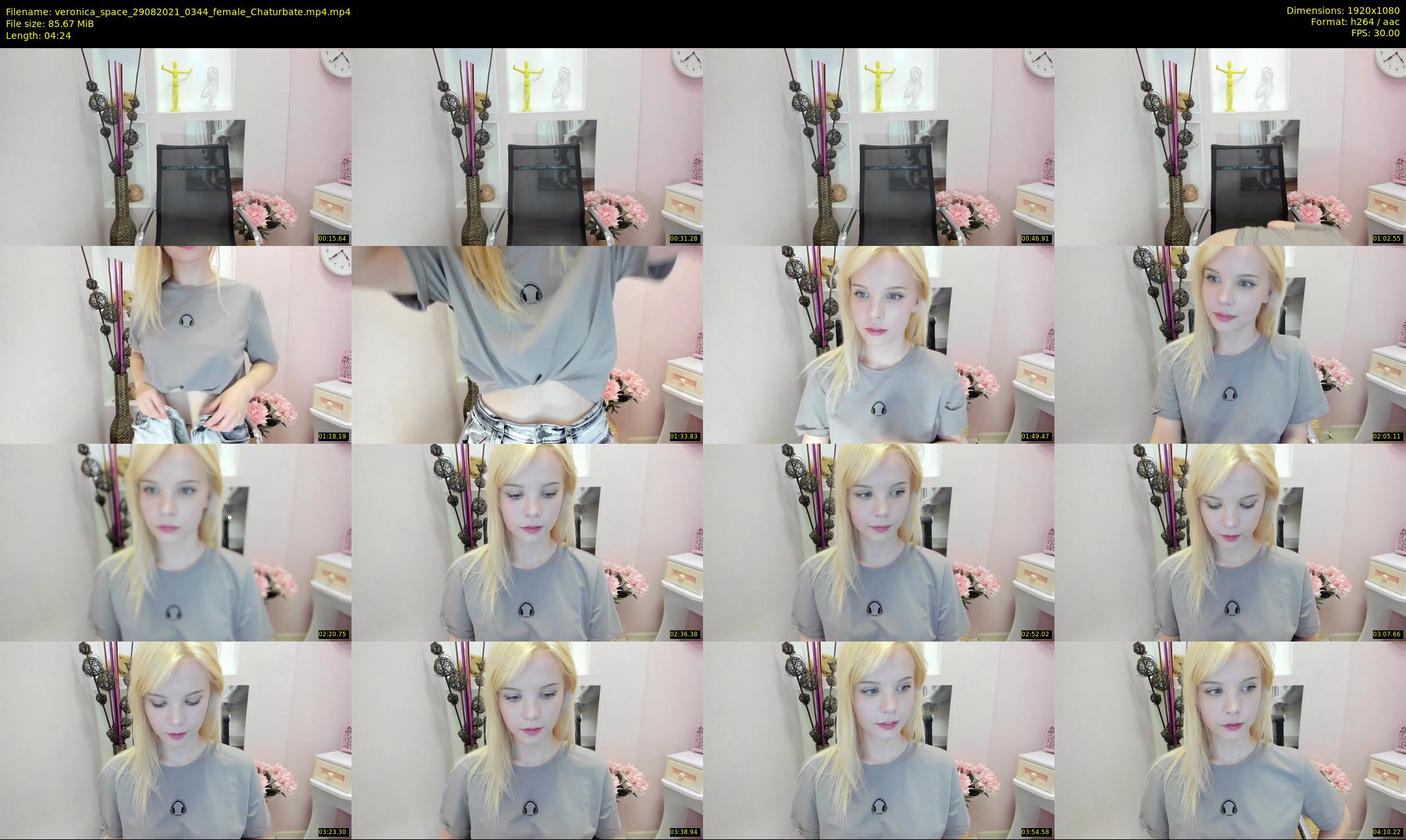 veronica_space — 5 minute Chaturbate female cam show recording, 1080p, Aug 29, 2021