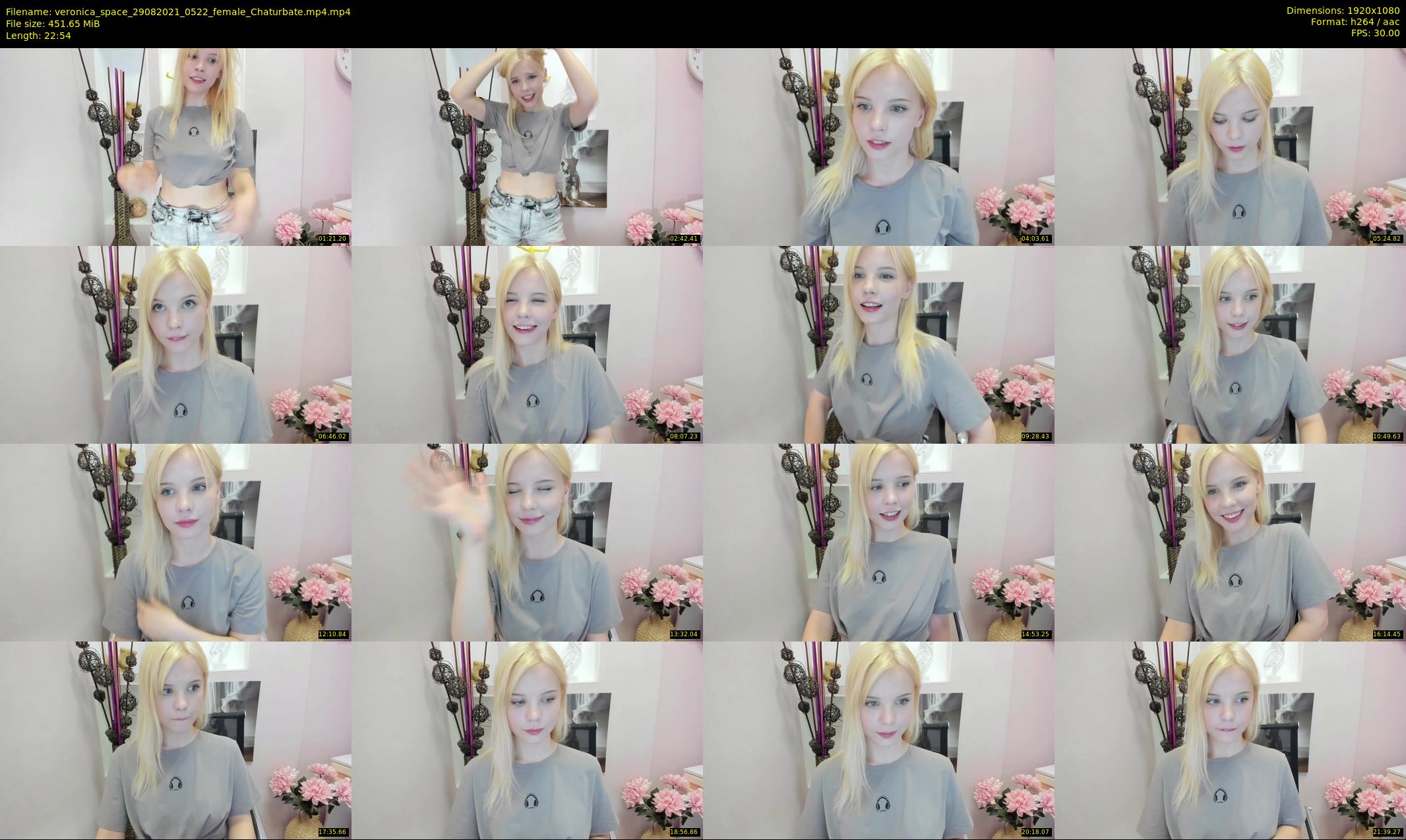 veronica_space — 23 minute Chaturbate female cam show recording, 1080p, Aug 29, 2021