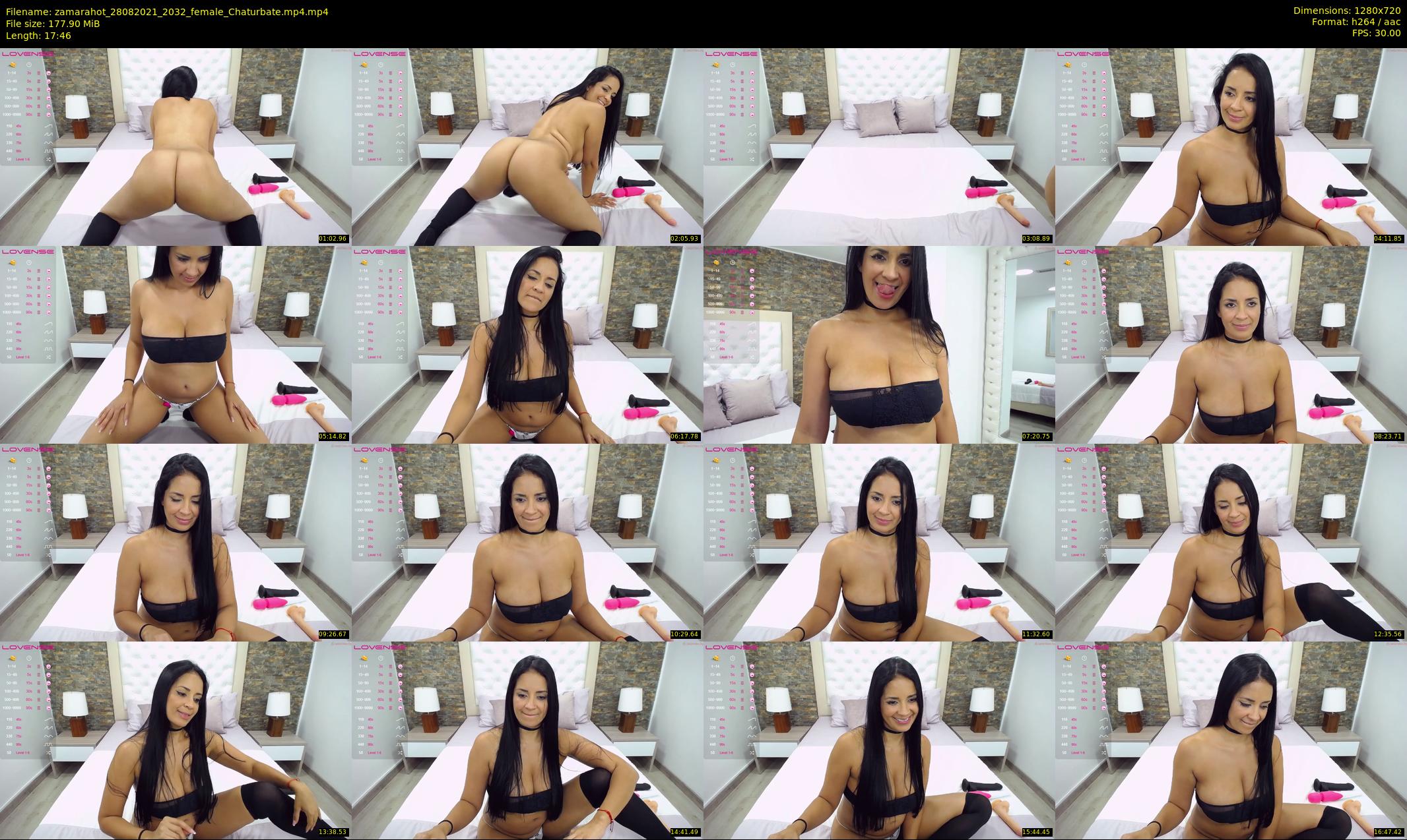 zamarahot — 18 minute Chaturbate female cam show recording, 720p, Aug 28, 2021