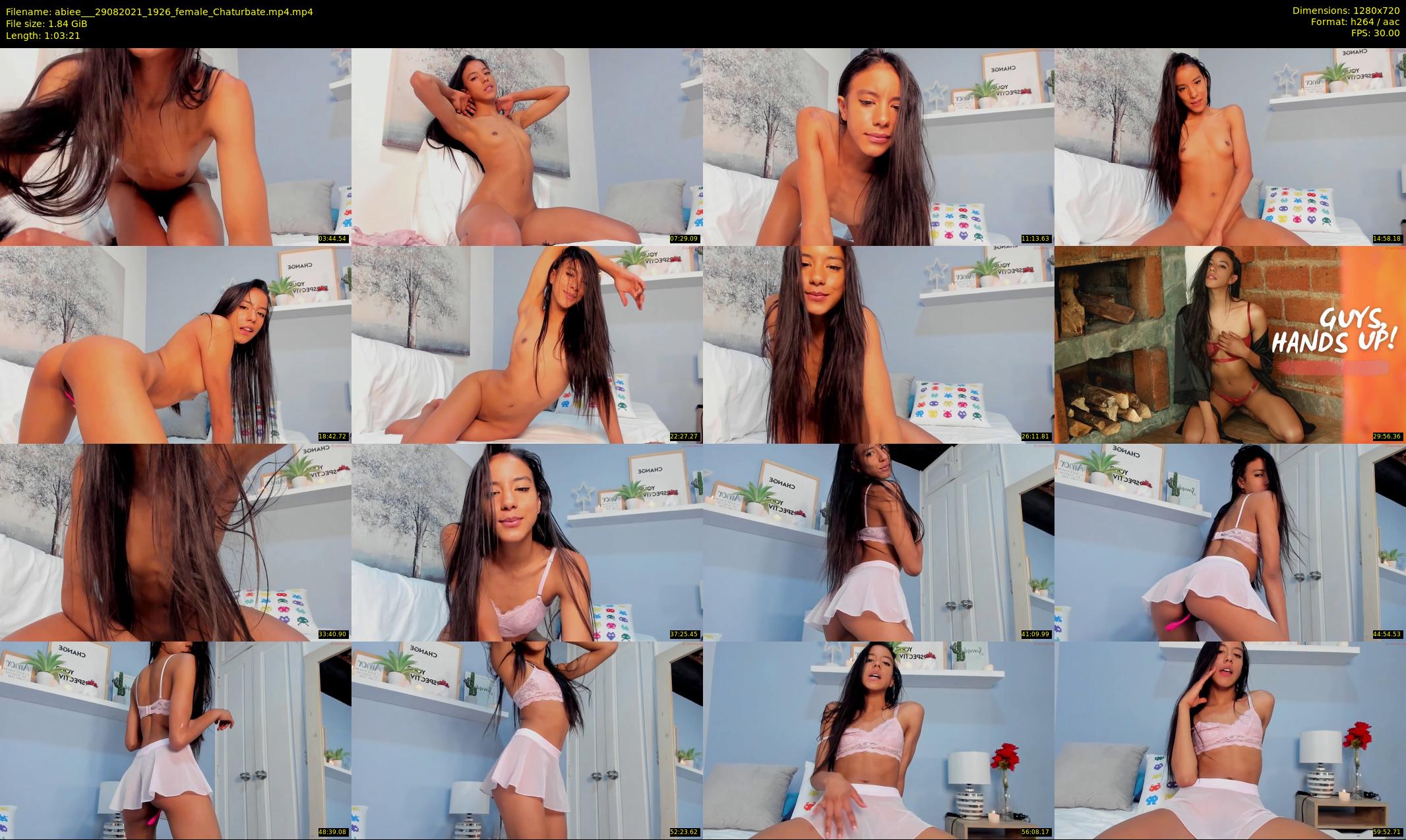 abiee__ — 64 minute Chaturbate female cam show recording, 720p, Aug 29, 2021
