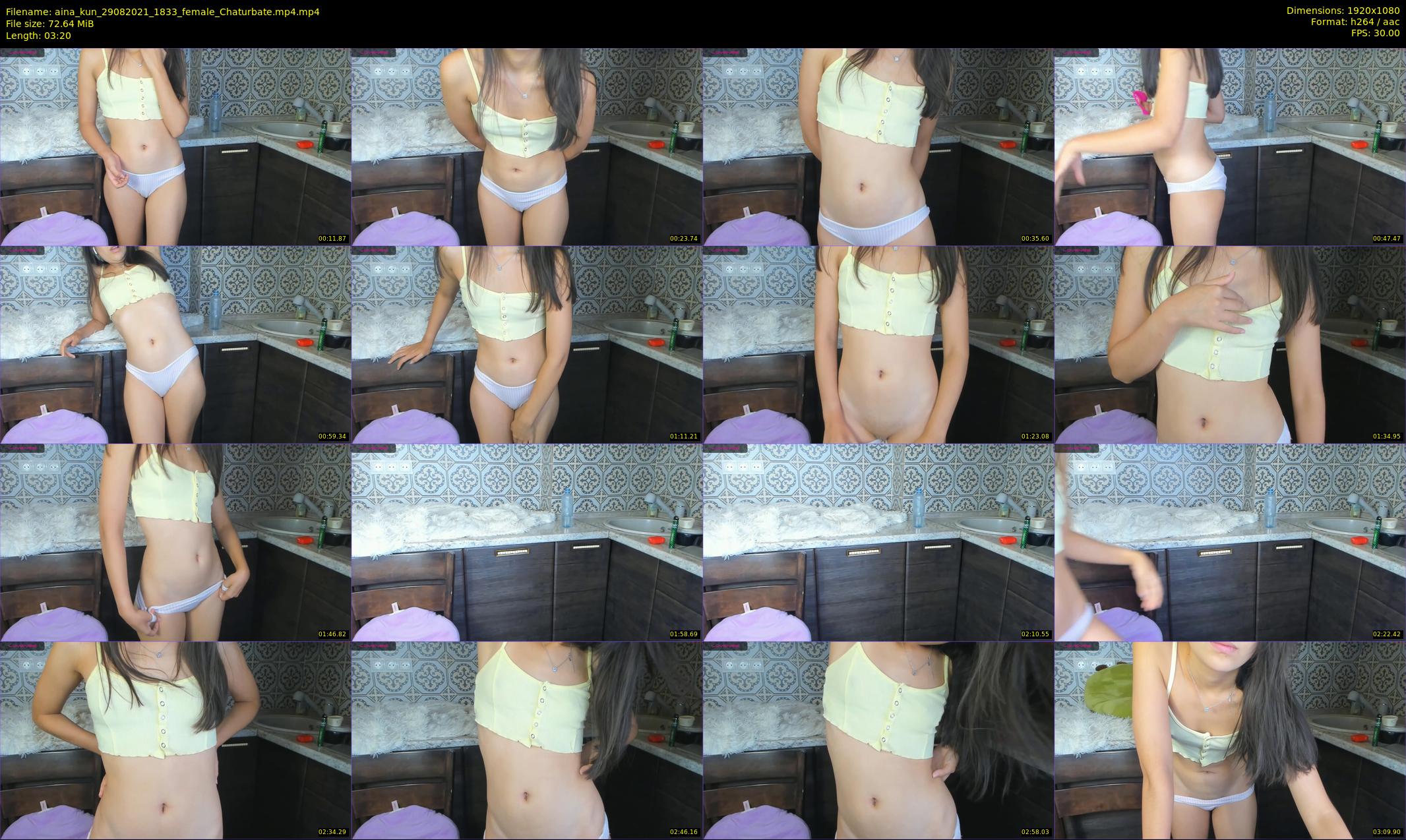 aina_kun — 4 minute Chaturbate female cam show recording, 1080p, Aug 29, 2021