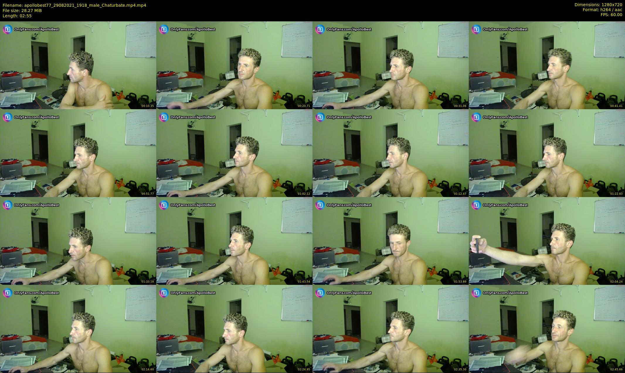 apollobest77 — 3 minute Chaturbate male cam show recording, 720p, Aug 29, 2021