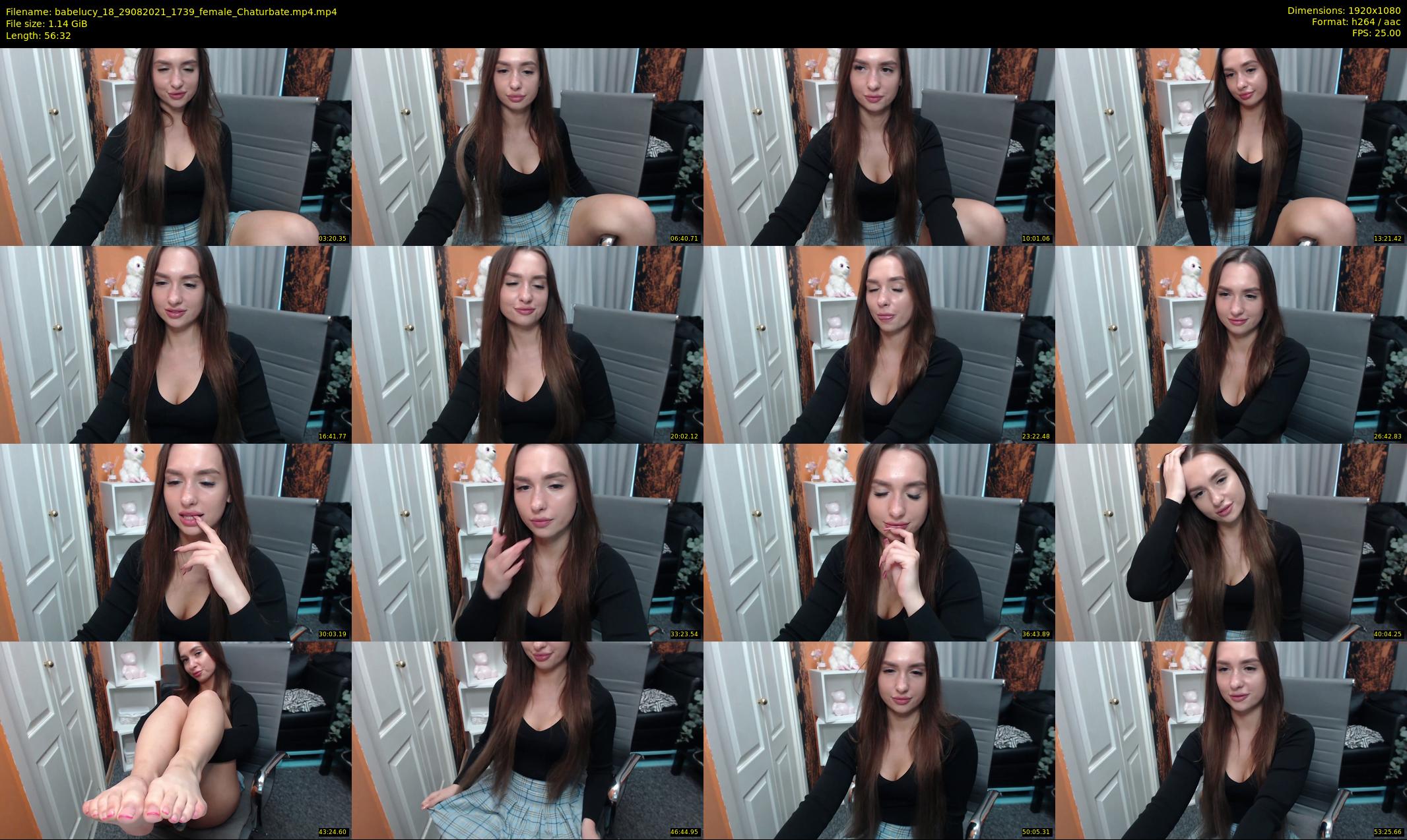 babelucy_18 — 57 minute Chaturbate female cam show recording, 1080p, Aug 29, 2021