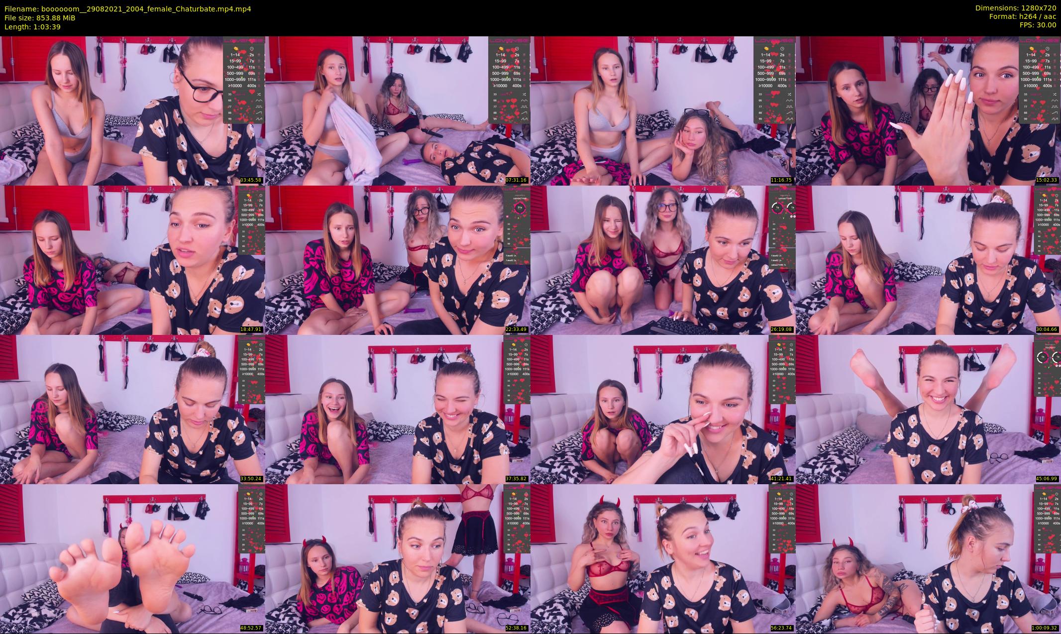 boooooom_ — 64 minute Chaturbate female cam show recording, 720p, Aug 29, 2021