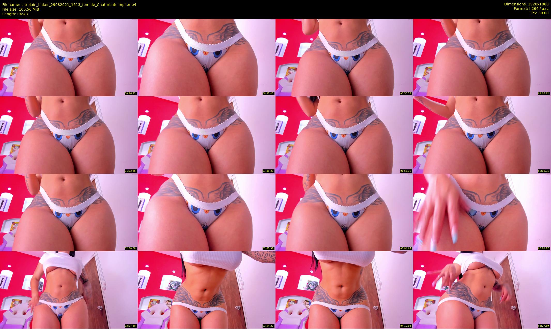 carolain_baker — 5 minute Chaturbate female cam show recording, 1080p, Aug 29, 2021