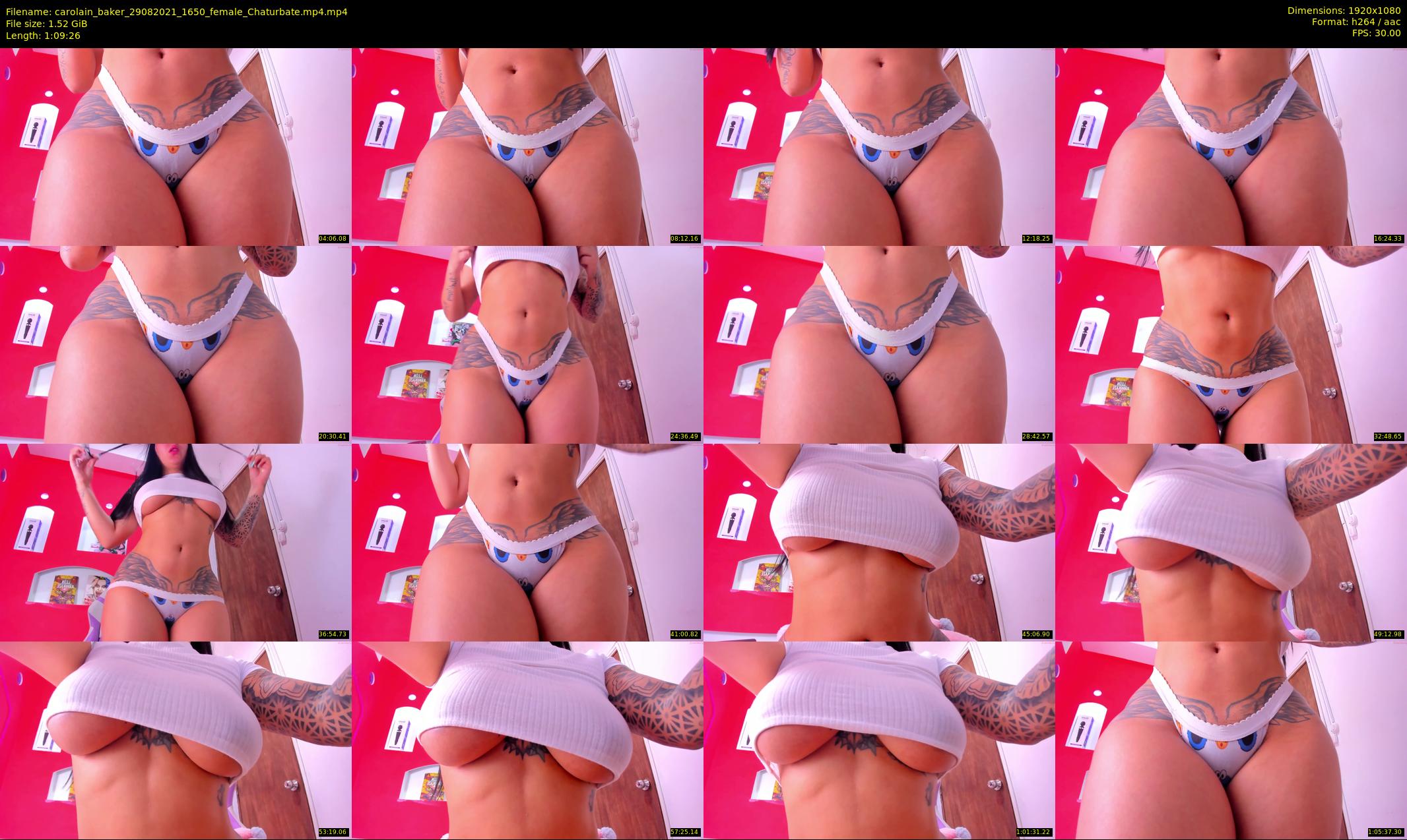 carolain_baker — 70 minute Chaturbate female cam show recording, 1080p, Aug 29, 2021