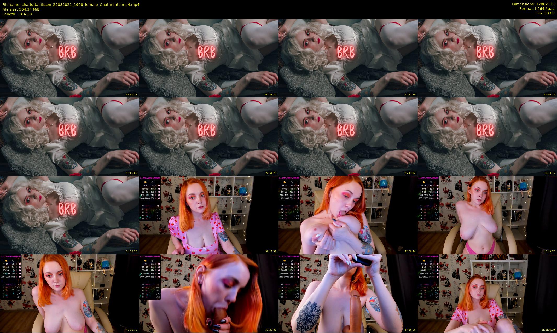 charlottanilsson — 65 minute Chaturbate female cam show recording, 720p, Aug 29, 2021