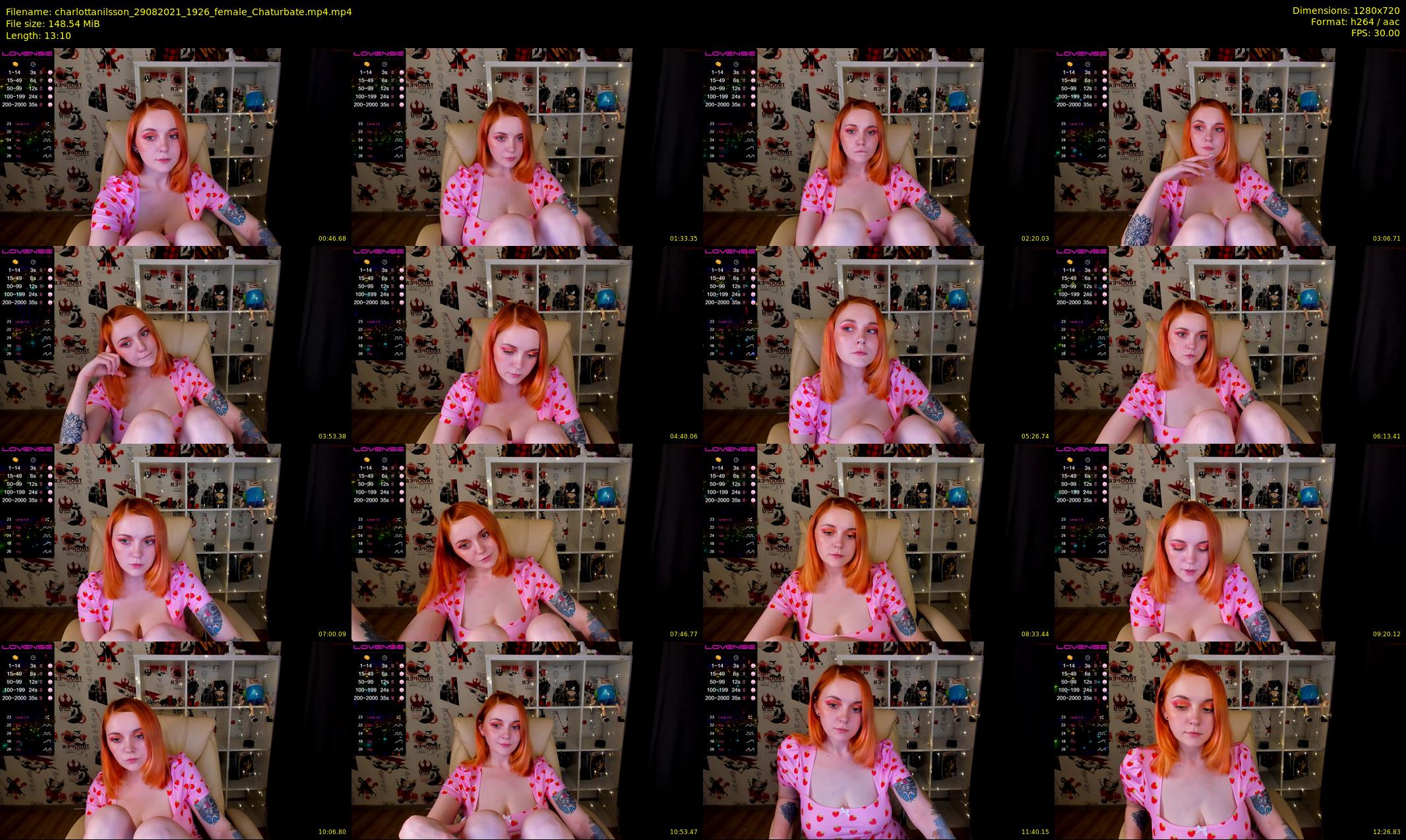 charlottanilsson — 14 minute Chaturbate female cam show recording, 720p, Aug 29, 2021