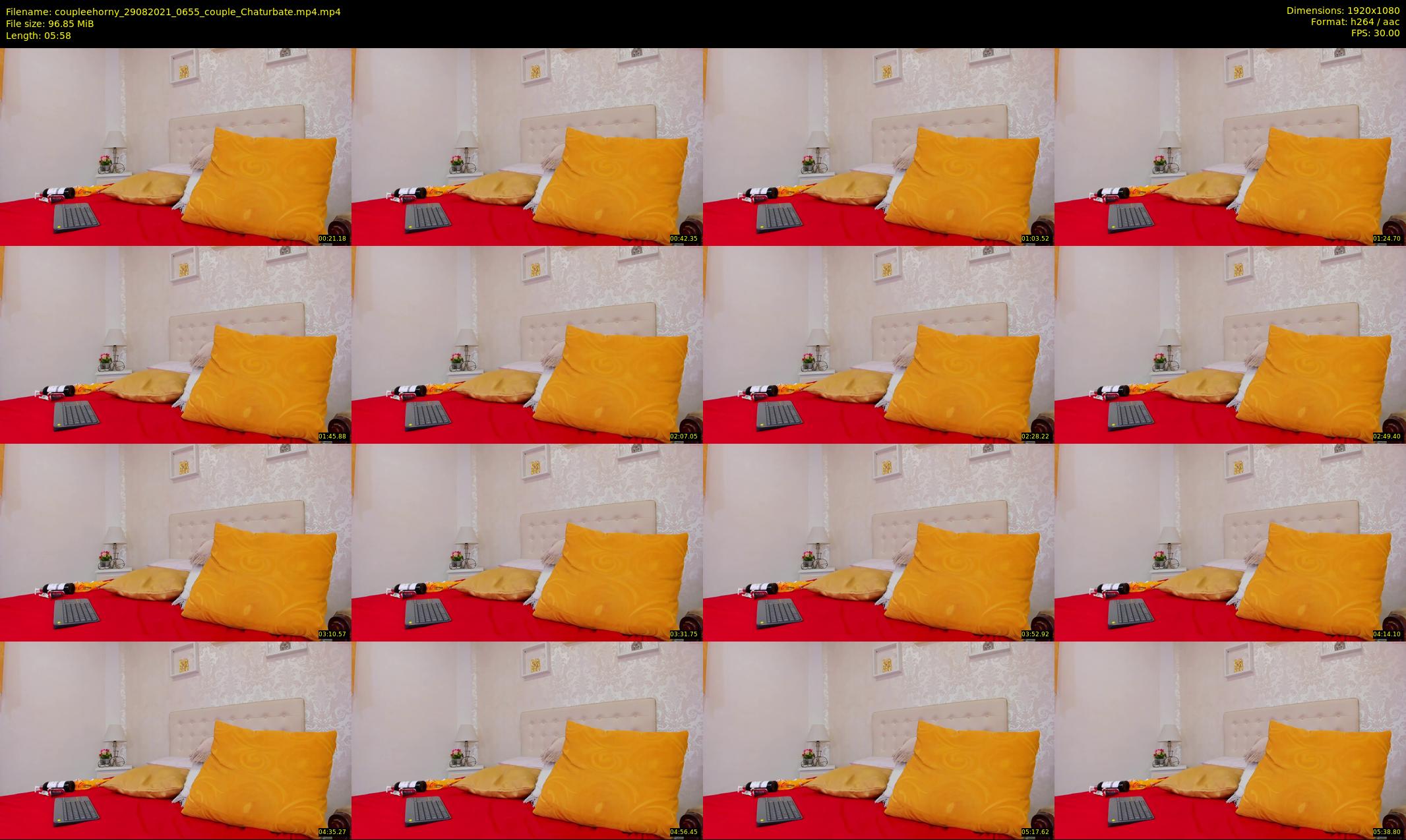 coupleehorny — 6 minute Chaturbate couple cam show recording, 1080p, Aug 29, 2021