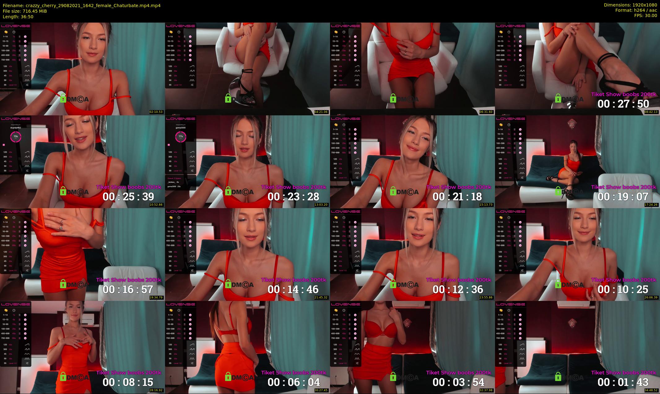 crazzy_cherry — 37 minute Chaturbate female cam show recording, 1080p, Aug 29, 2021