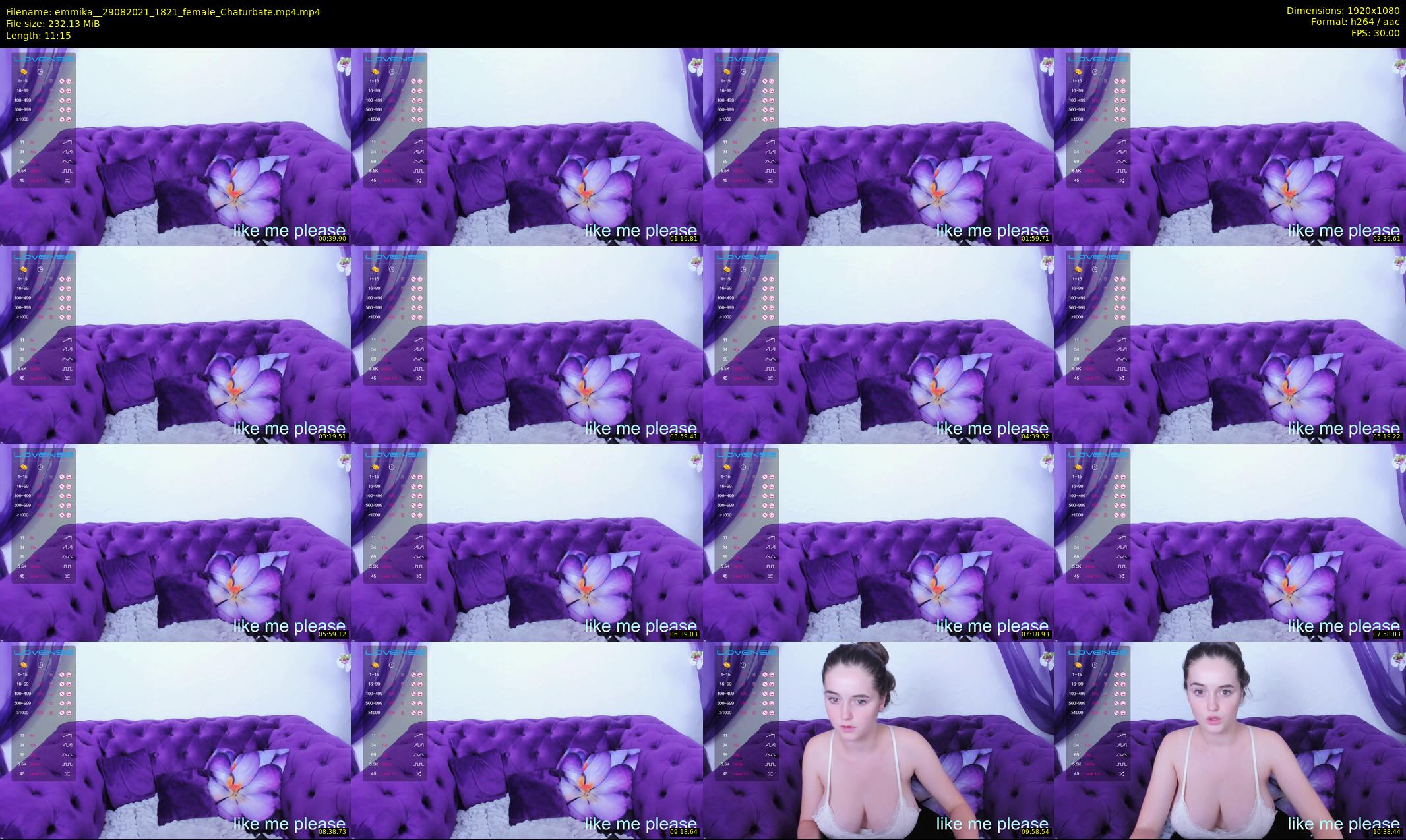 emmika_ — 12 minute Chaturbate female cam show recording, 1080p, Aug 29, 2021