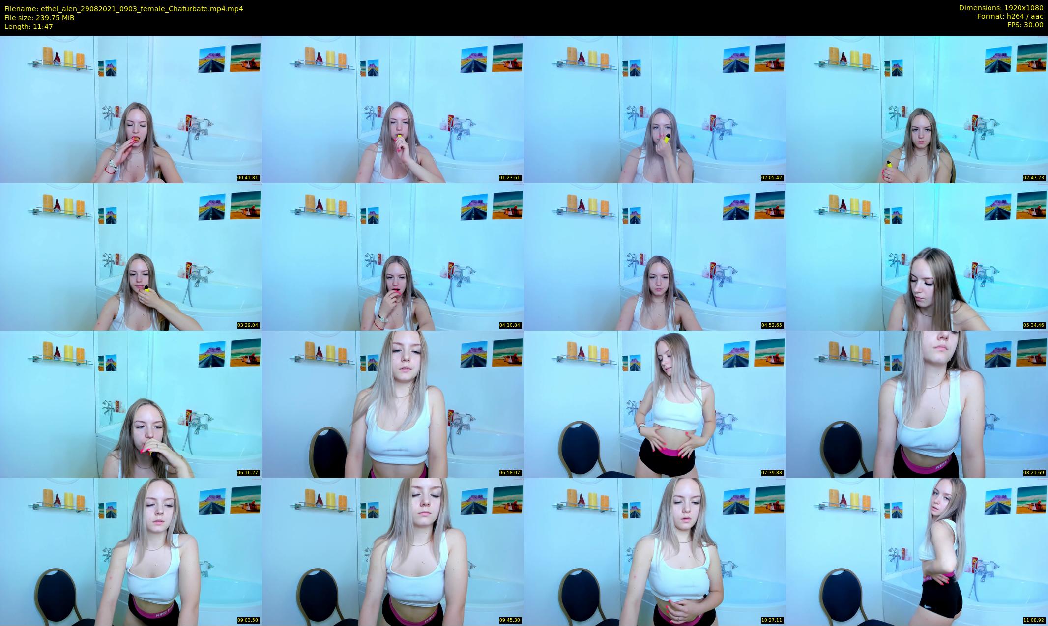 ethel_alen — 12 minute Chaturbate female cam show recording, 1080p, Aug 29, 2021