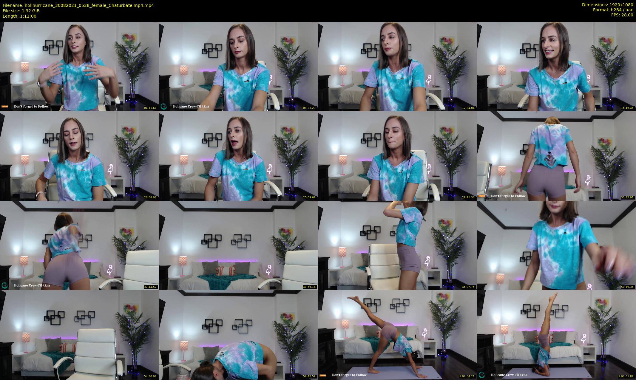 holihurricane — 71 minute Chaturbate female cam show recording, 1080p, Aug 30, 2021