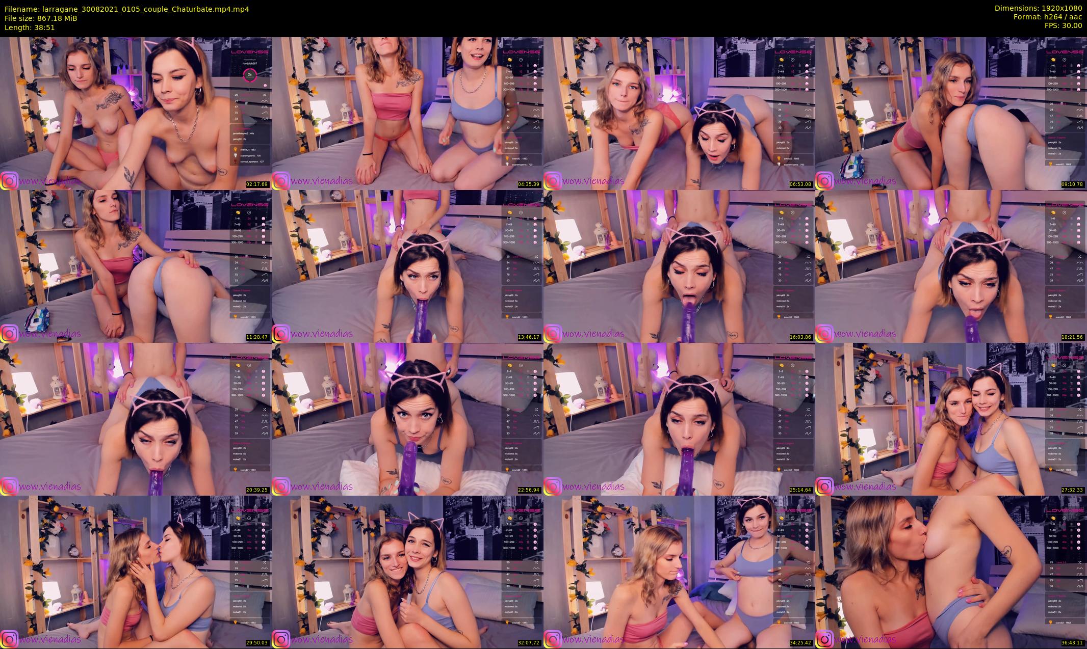 larragane — 39 minute Chaturbate couple cam show recording, 1080p, Aug 30, 2021