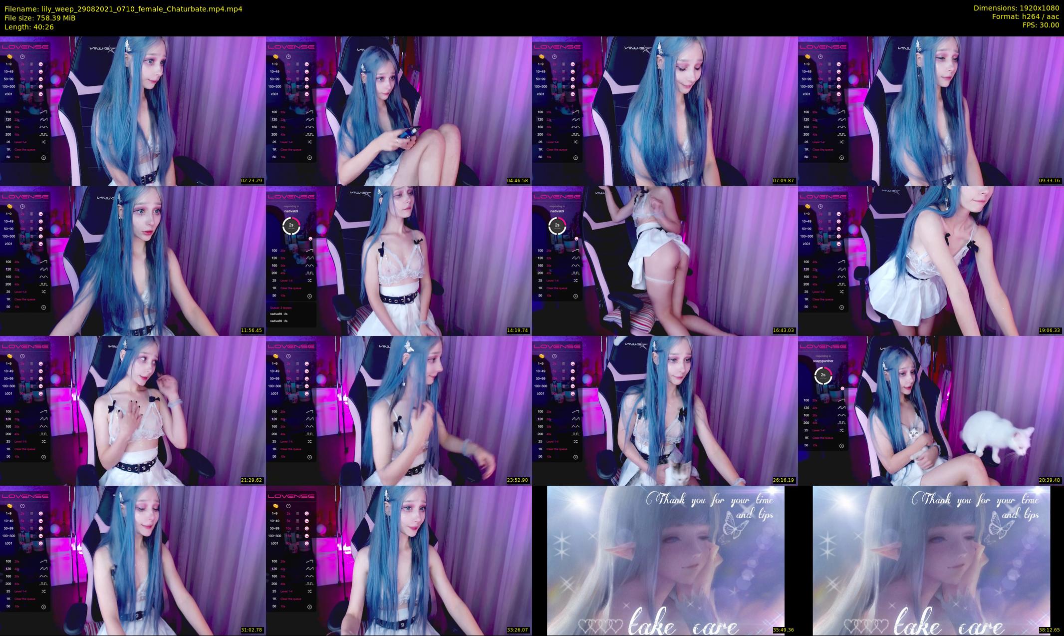lily_weep — 41 minute Chaturbate female cam show recording, 1080p, Aug 29, 2021