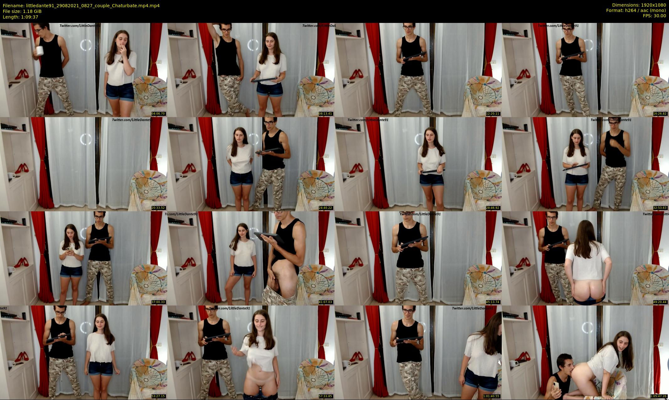 littledante91 — 70 minute Chaturbate couple cam show recording, 1080p, Aug 29, 2021