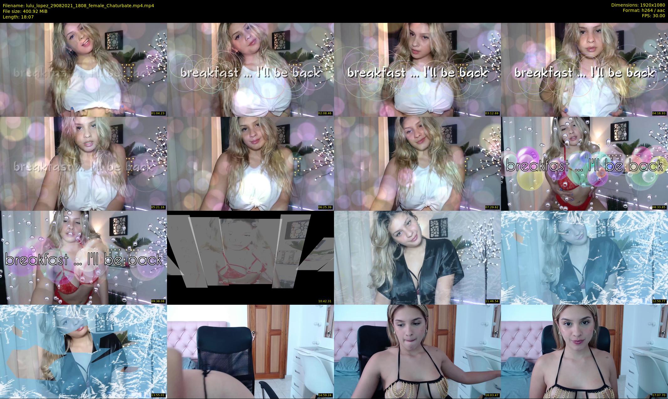 lulu_lopez — 19 minute Chaturbate female cam show recording, 1080p, Aug 29, 2021