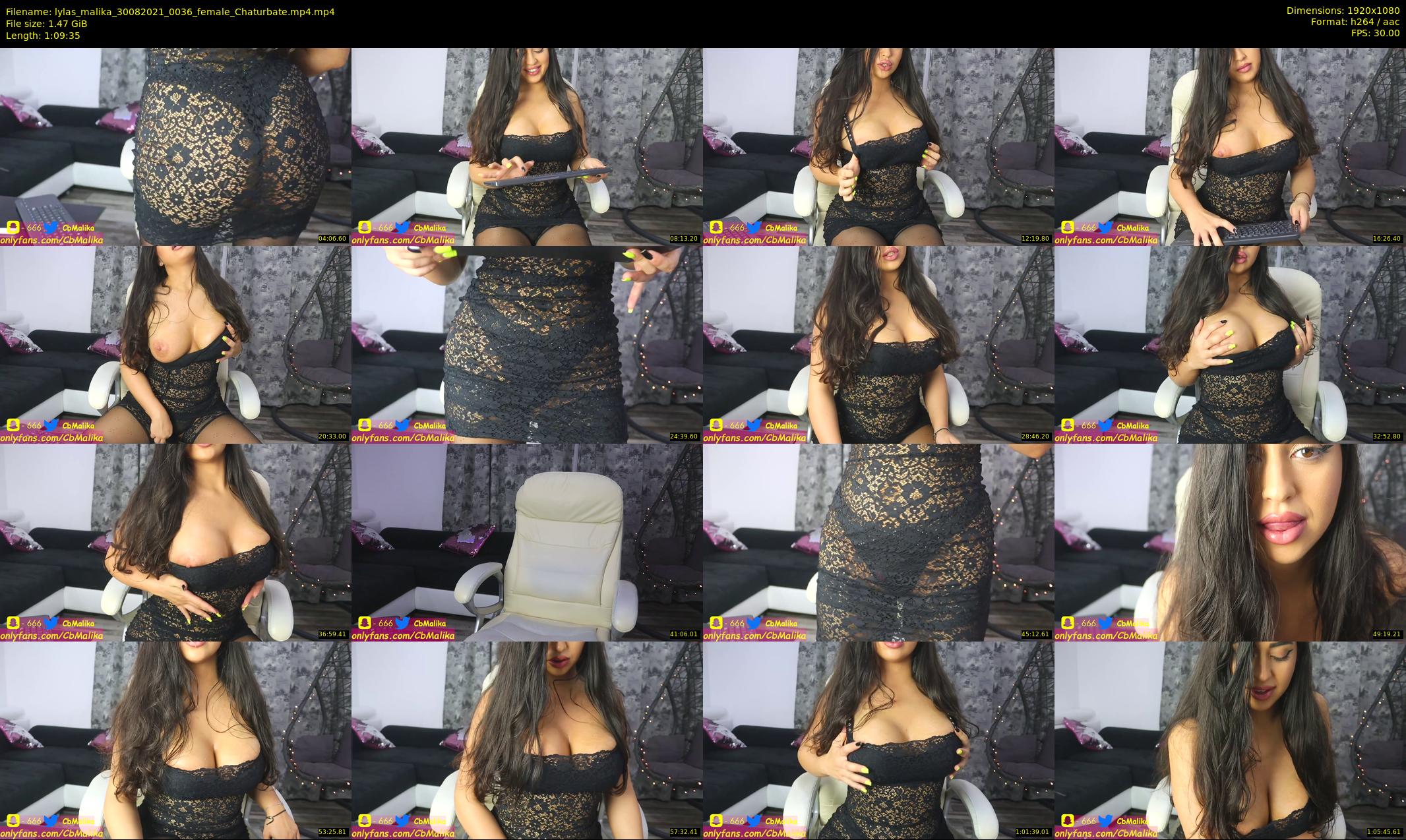 lylas_malika — 70 minute Chaturbate female cam show recording, 1080p, Aug 30, 2021