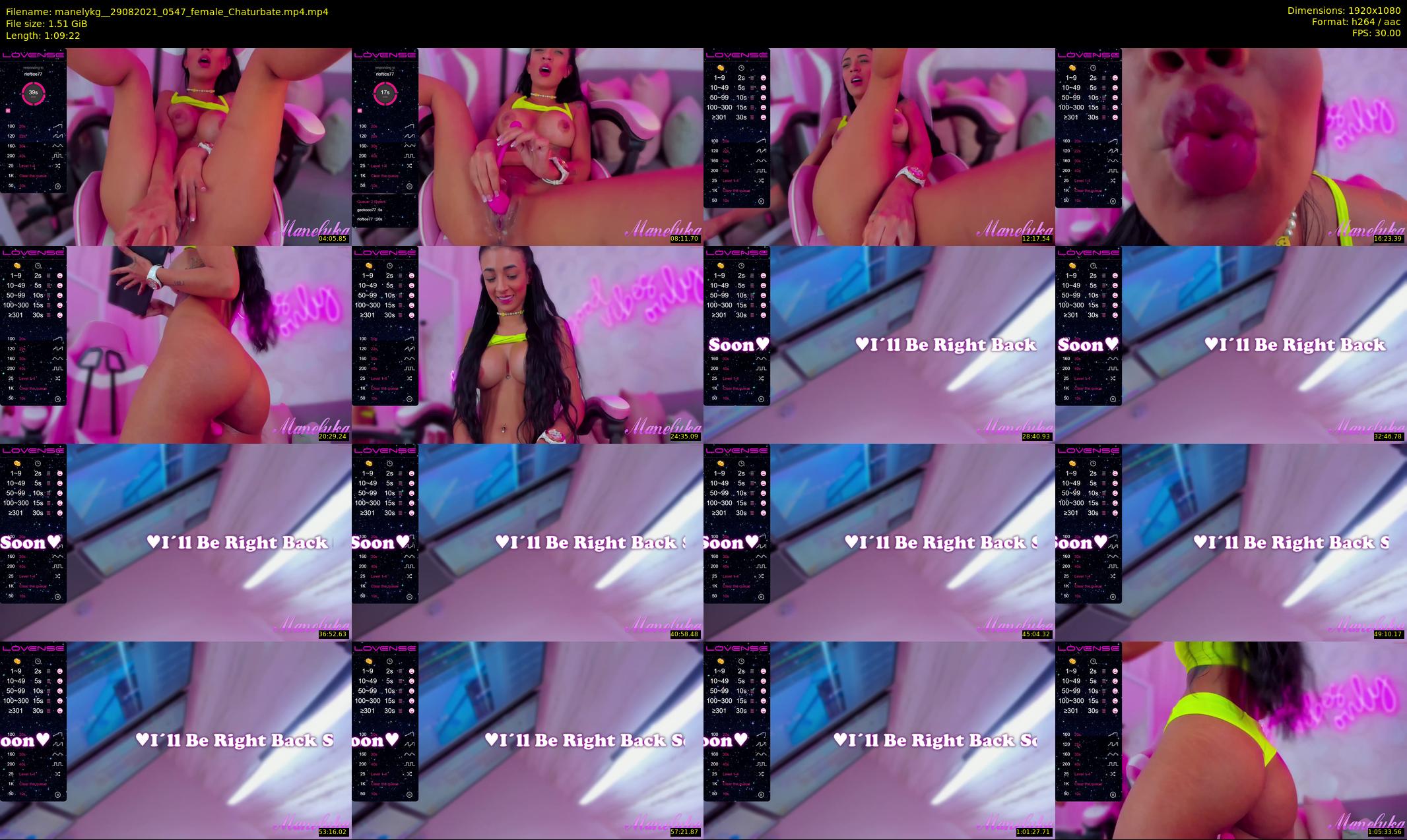 manelykg_ — 70 minute Chaturbate female cam show recording, 1080p, Aug 29, 2021