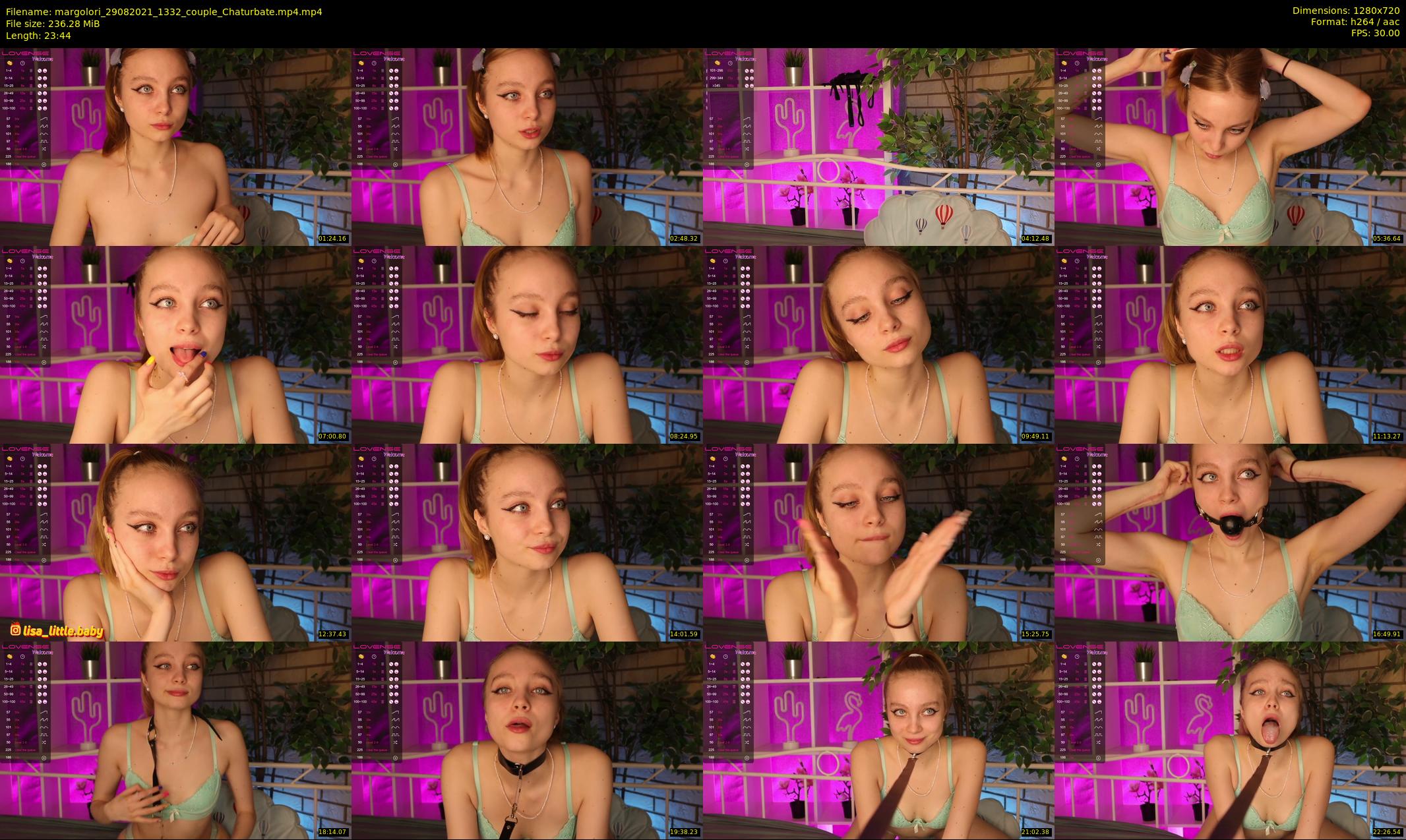 margolori — 24 minute Chaturbate couple cam show recording, 720p, Aug 29, 2021