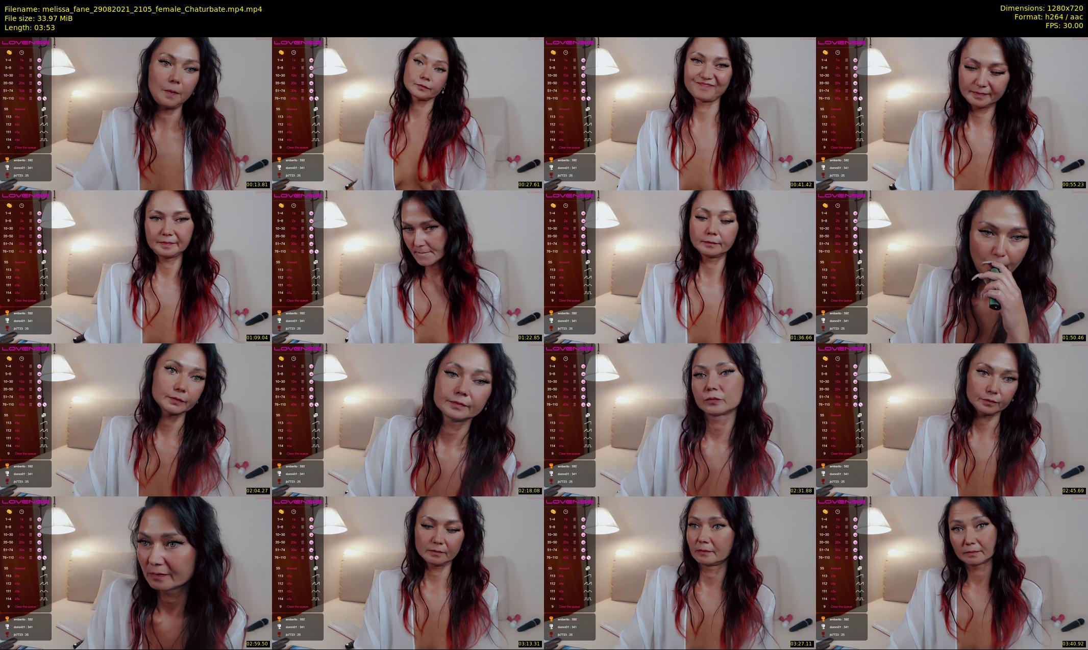 melissa_fane — 4 minute Chaturbate female cam show recording, 720p, Aug 29, 2021