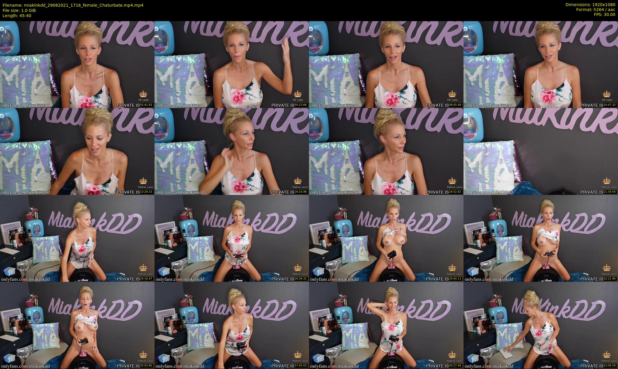 miakinkdd — 46 minute Chaturbate female cam show recording, 1080p, Aug 29, 2021