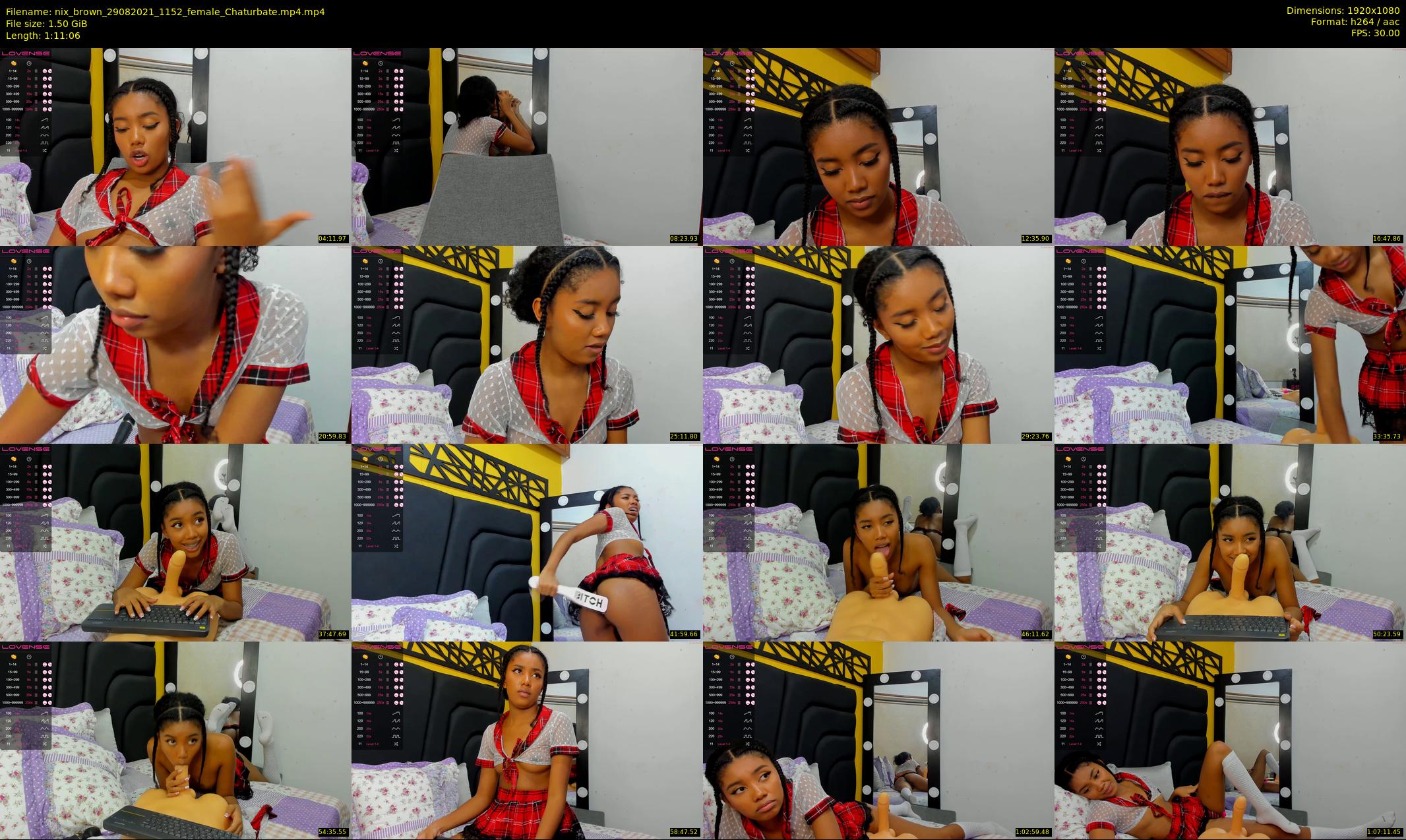 nix_brown — 72 minute Chaturbate female cam show recording, 1080p, Aug 29, 2021